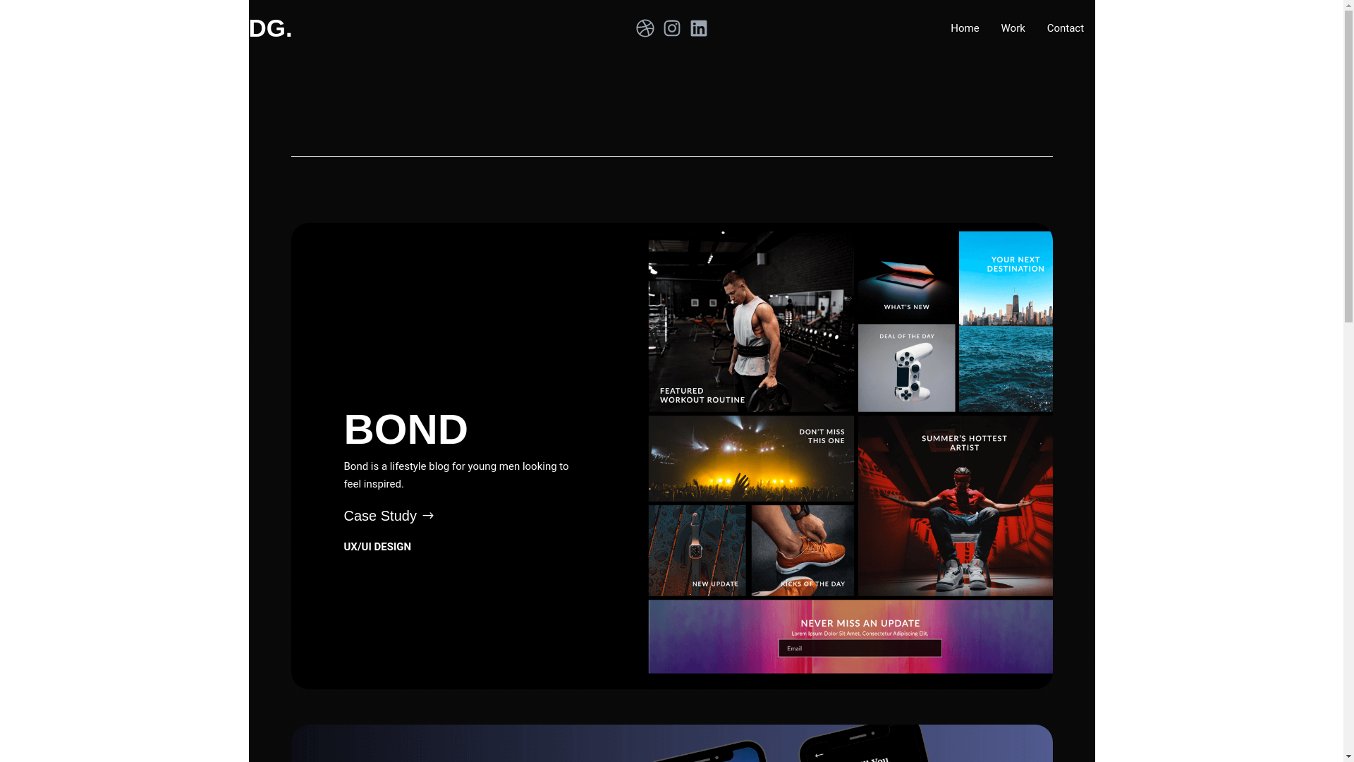 website screenshot of https://daltoncgreen.xyz/