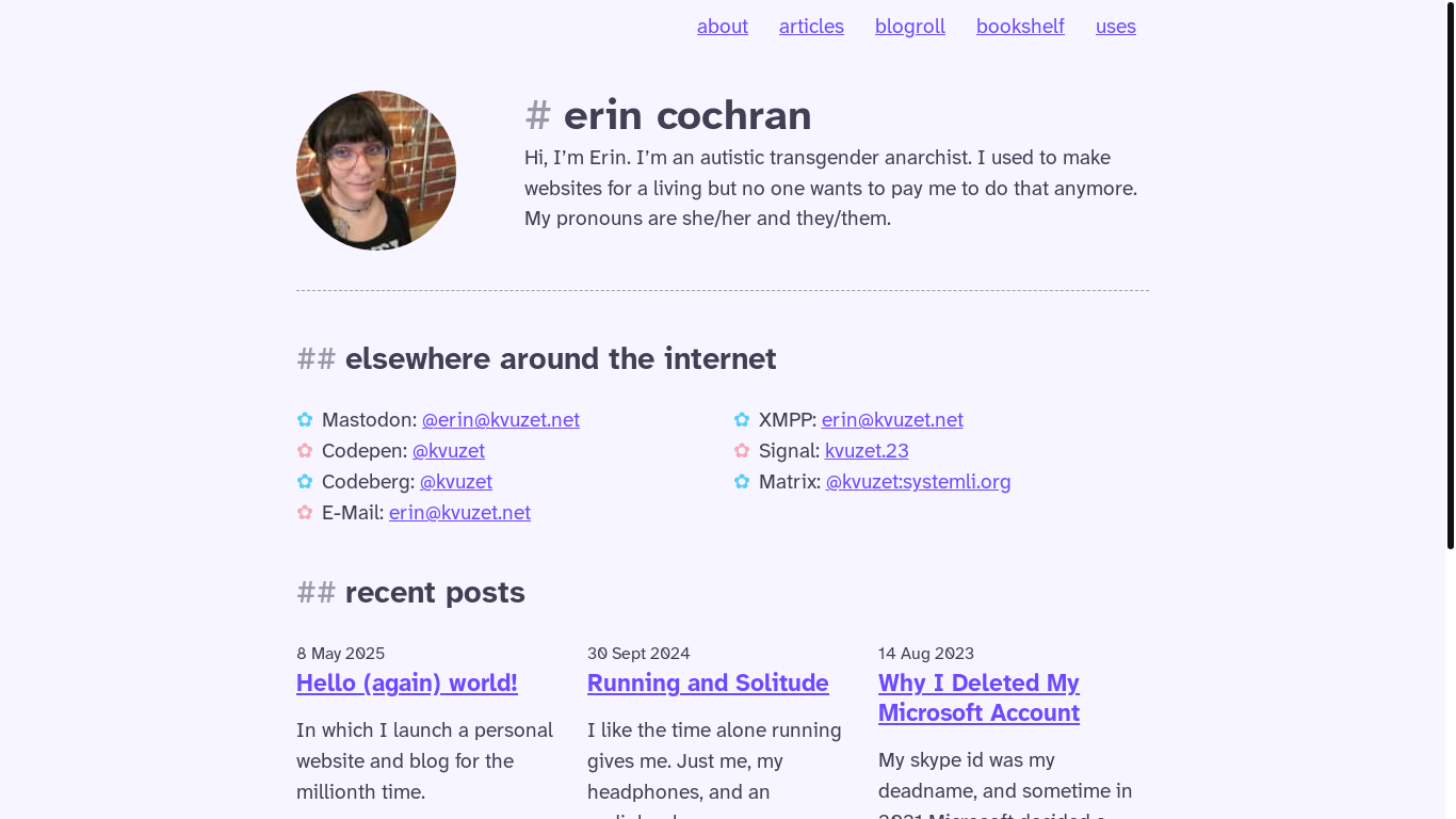 website screenshot of https://kvuzet.net/