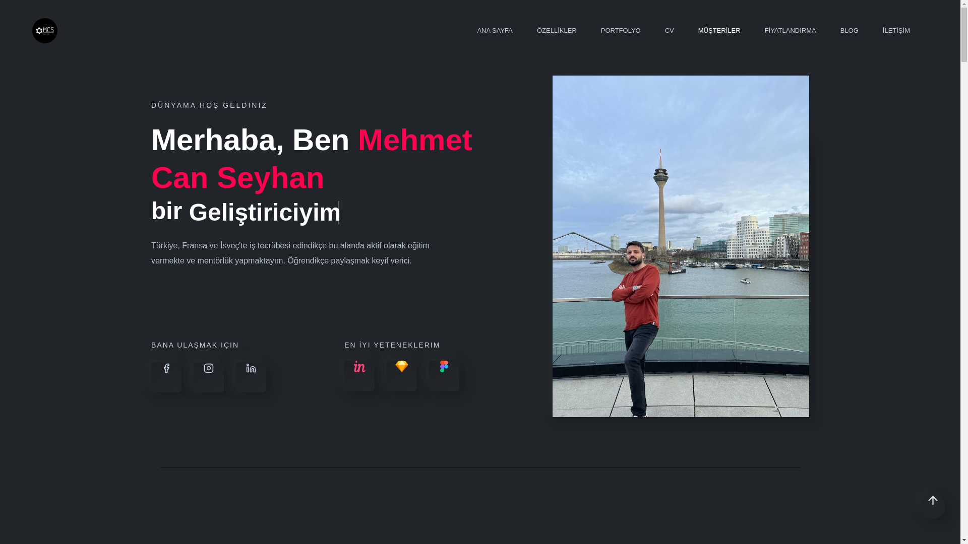 website screenshot of https://www.mehmetcanseyhan.com/