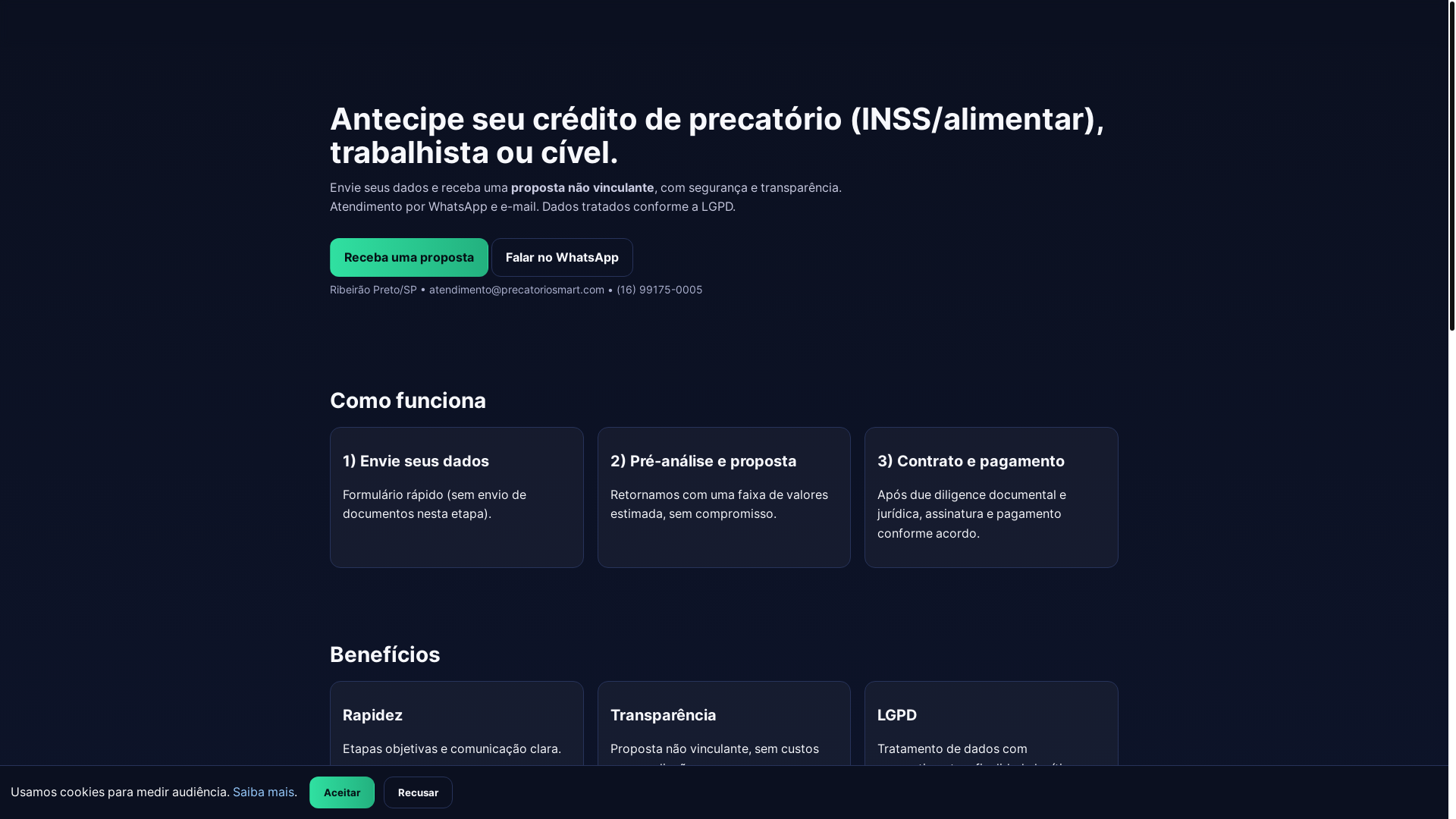 website screenshot of https://precatoriosmart.pages.dev/