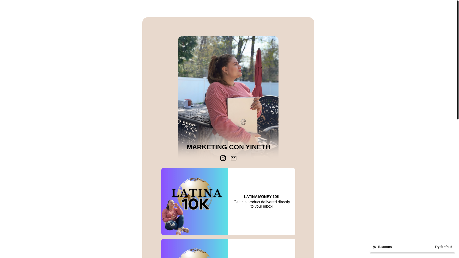 website screenshot of https://marketingconyinet.com/