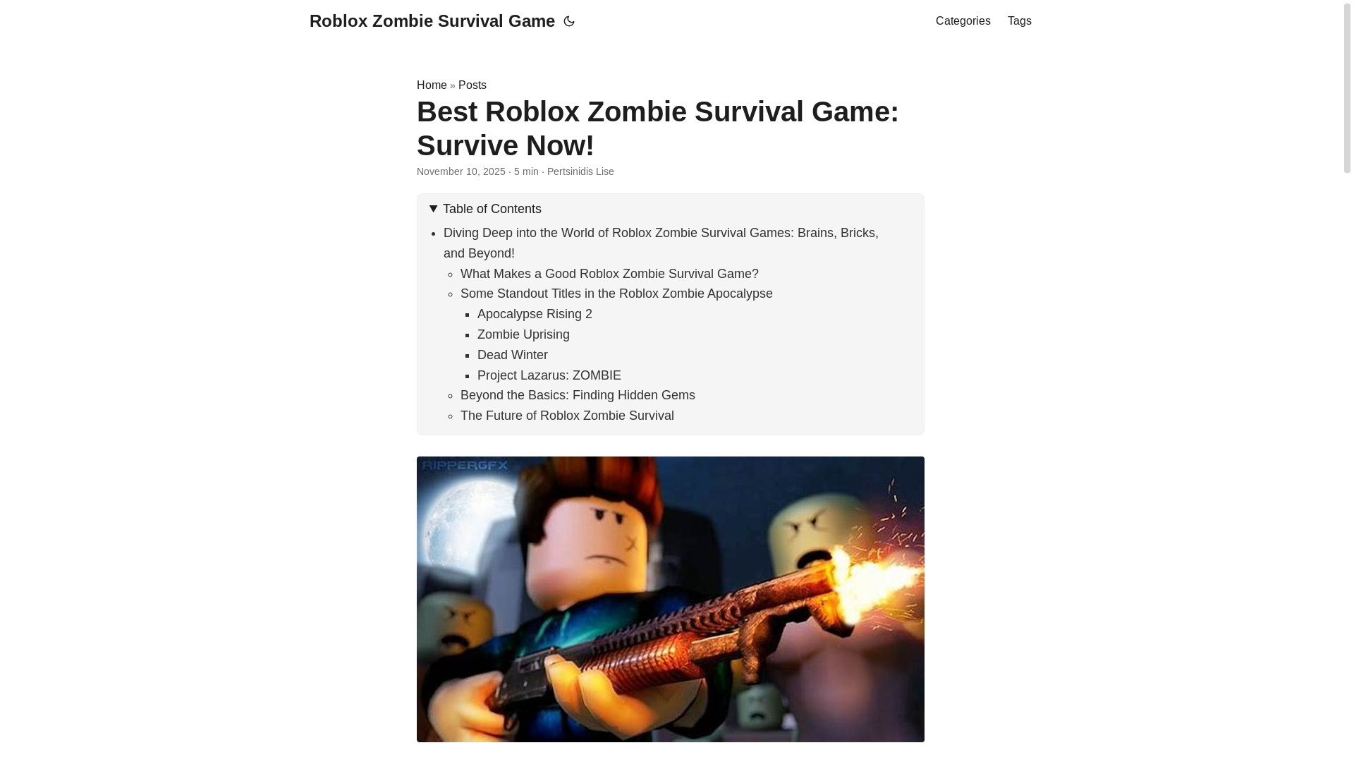 website screenshot of https://roblox-zombie-survival-game.pages.dev/