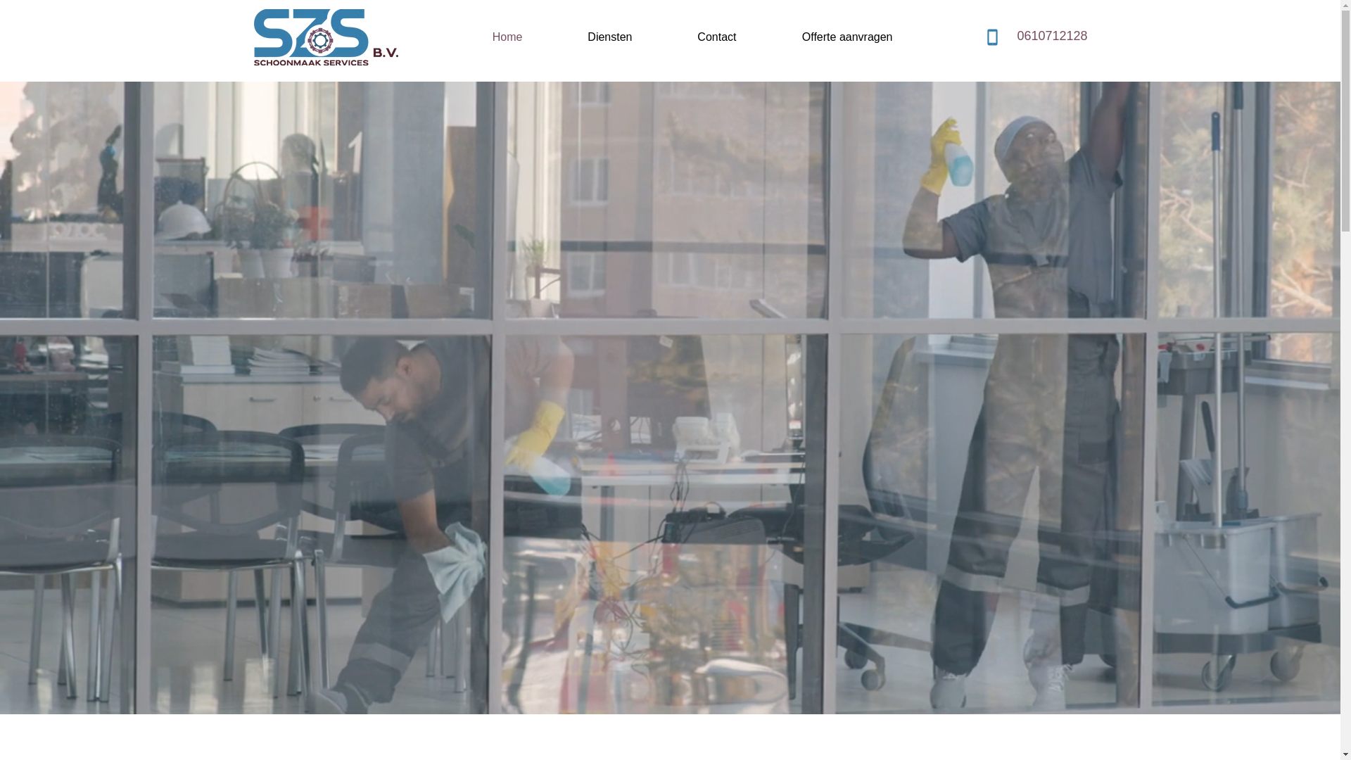 website screenshot of https://szs-services.nl/