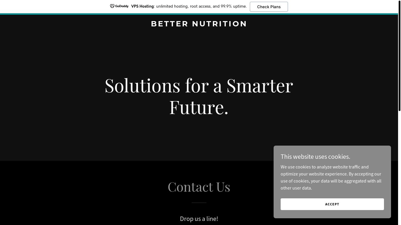website screenshot of https://betternutritionbn.com/