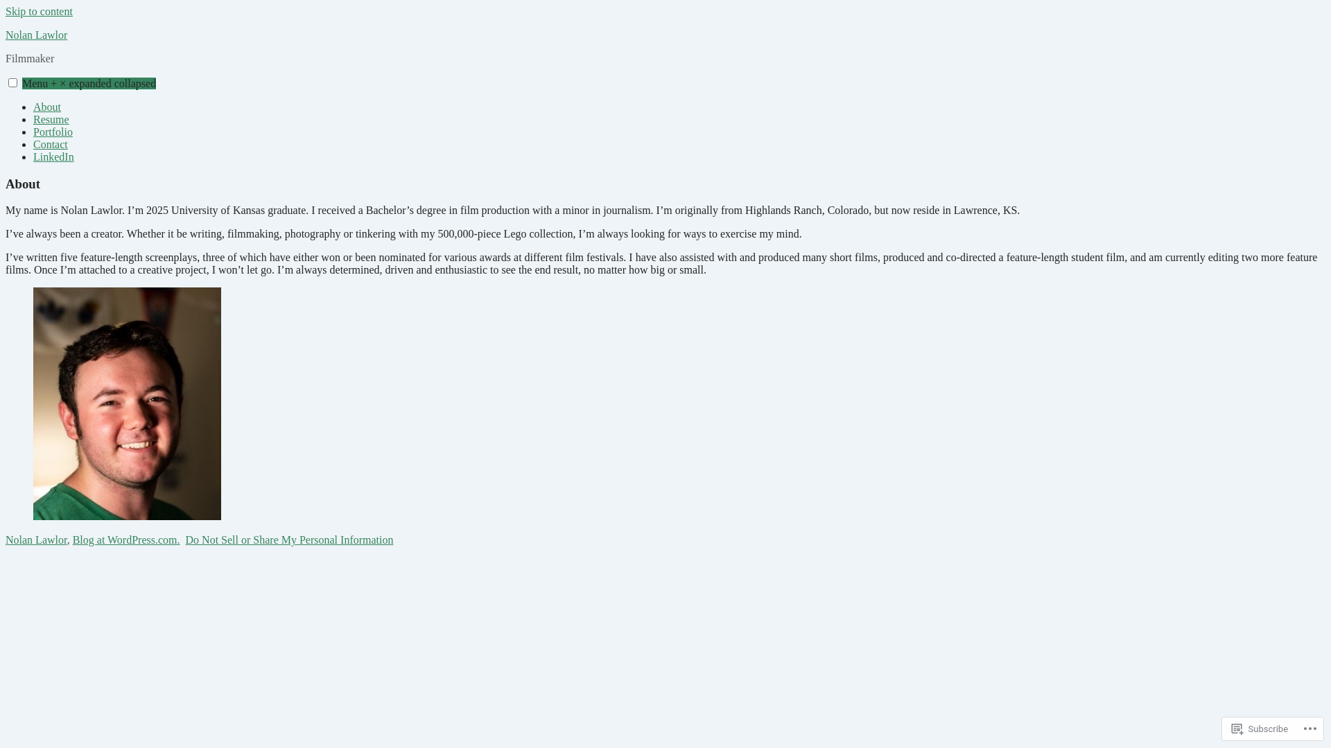 website screenshot of https://nolanlawlor.com/