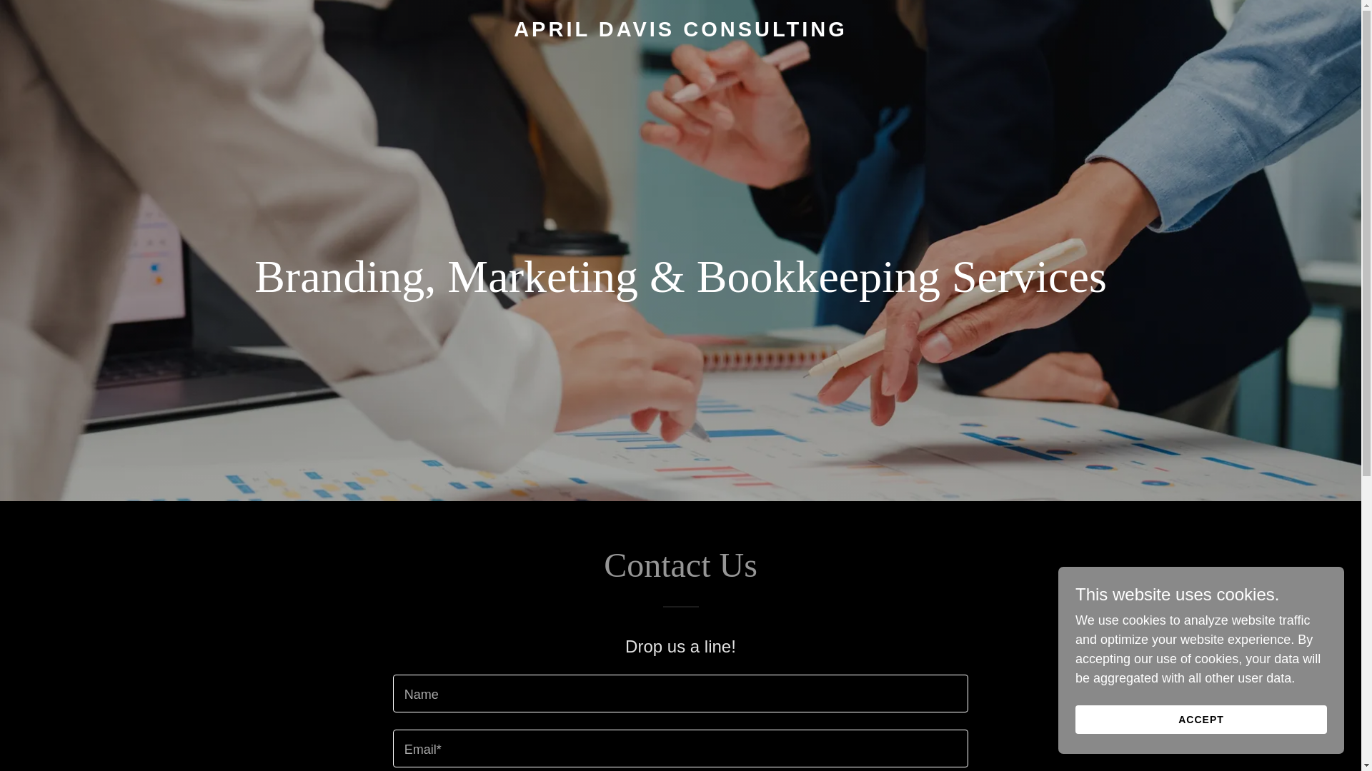 website screenshot of https://aprildavisconsulting.com/