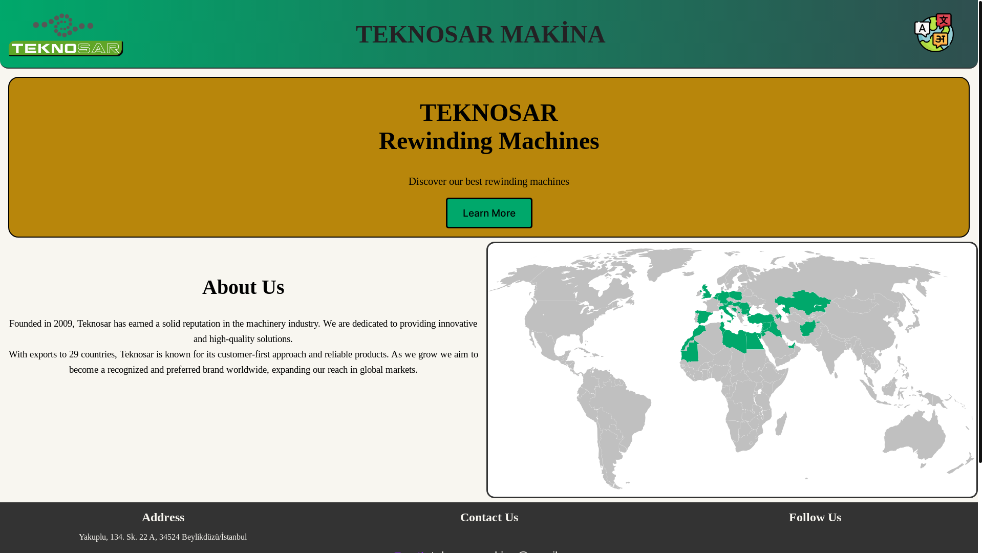 website screenshot of https://teknosar.pages.dev/