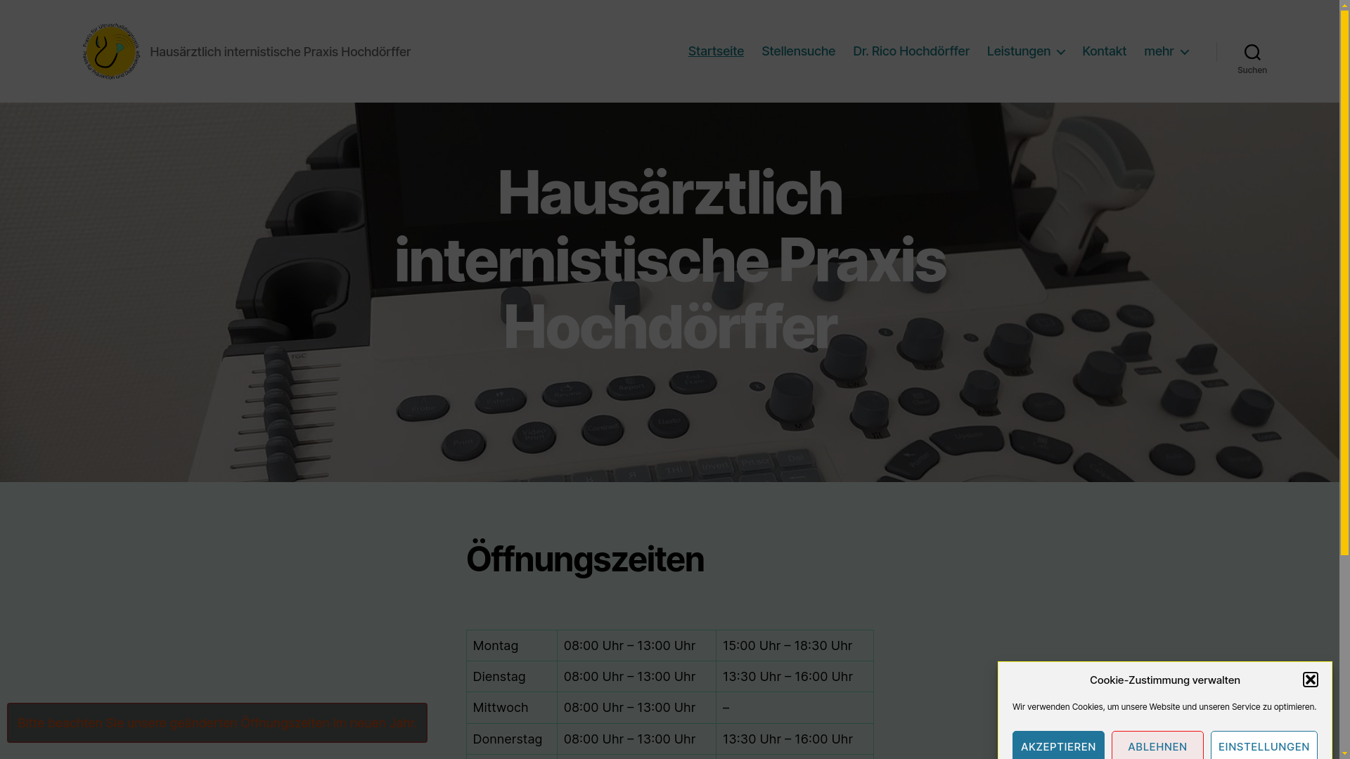 website screenshot of https://praxis-hochdoerffer.de/praxis/