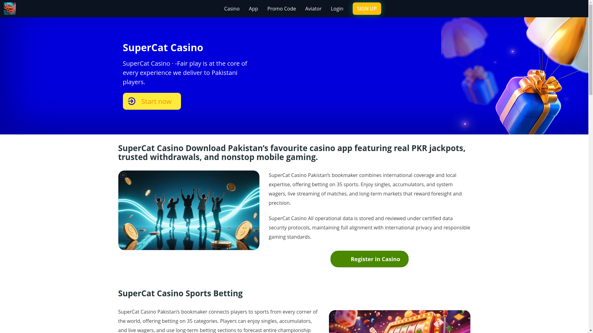 website screenshot of https://supercatcasinou.com/