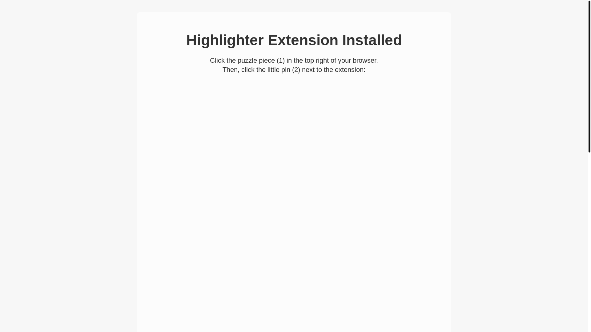 website screenshot of https://highlighterextension.com/