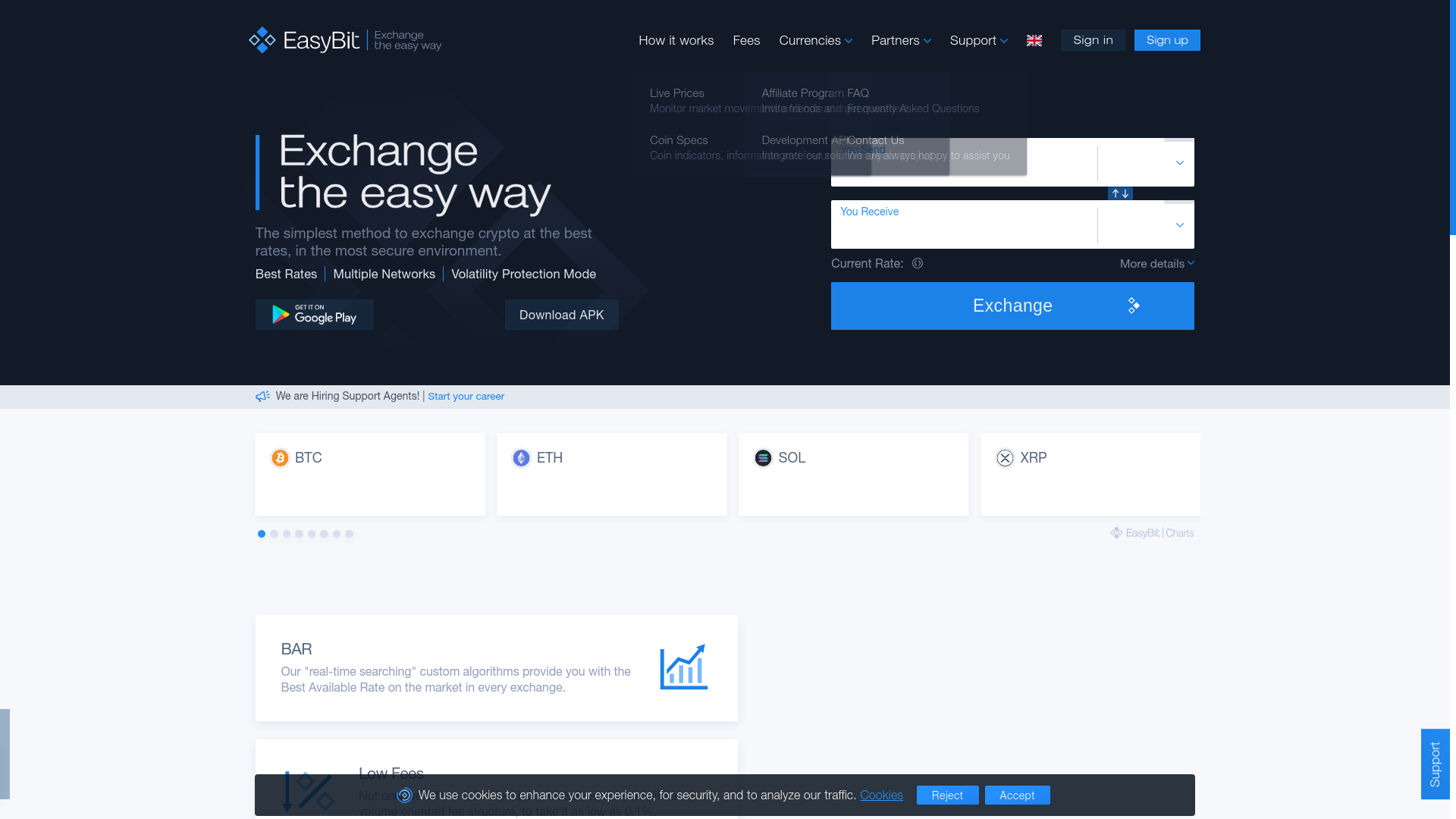 website screenshot of https://fasybit.com/