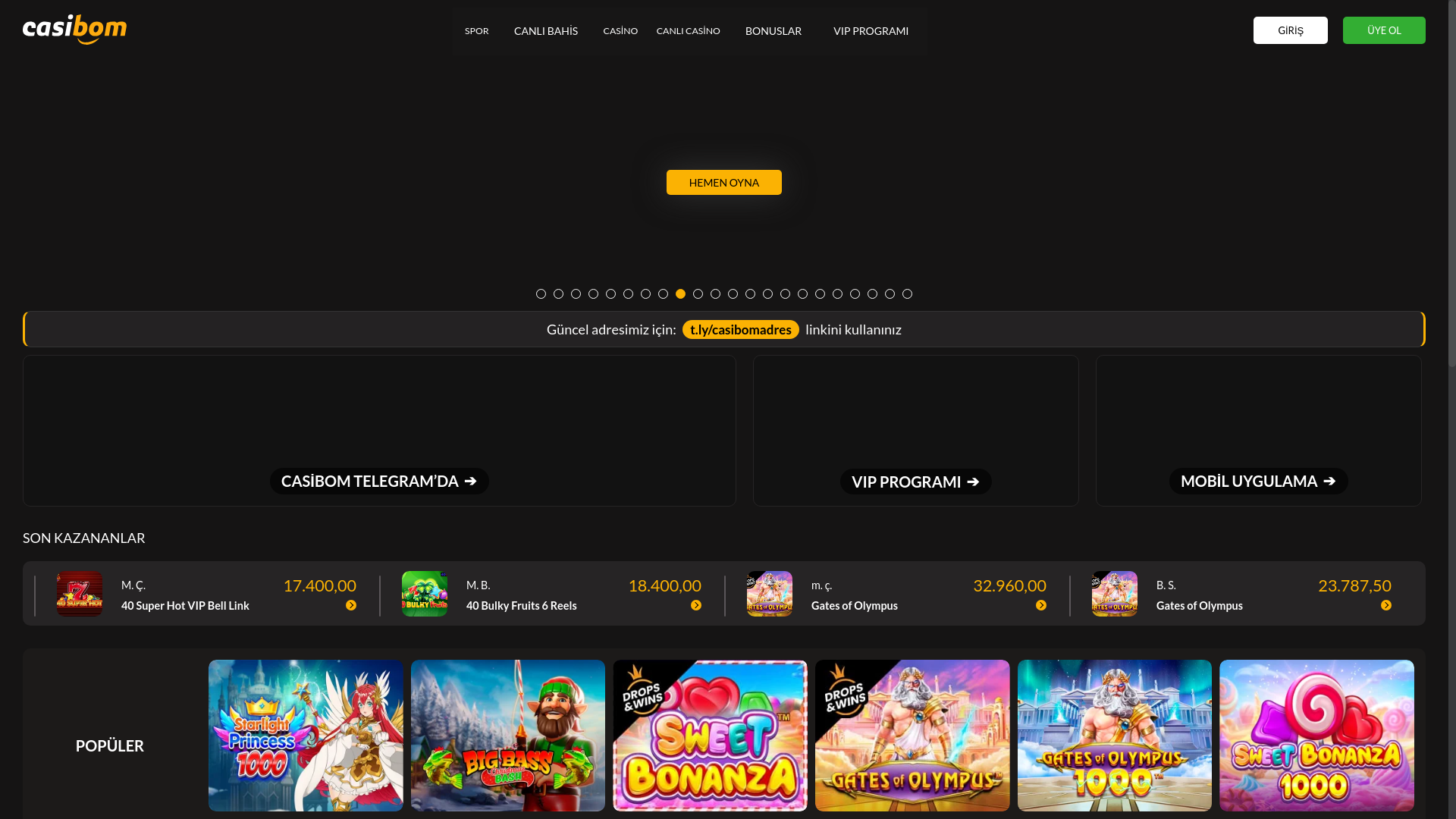 website screenshot of https://casinom812.com/