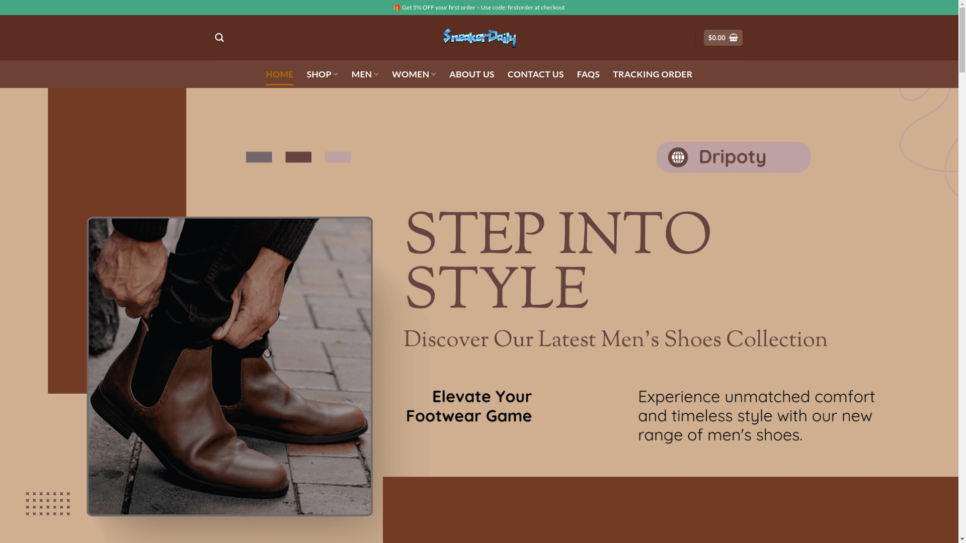 website screenshot of https://sneakerdaily.de/