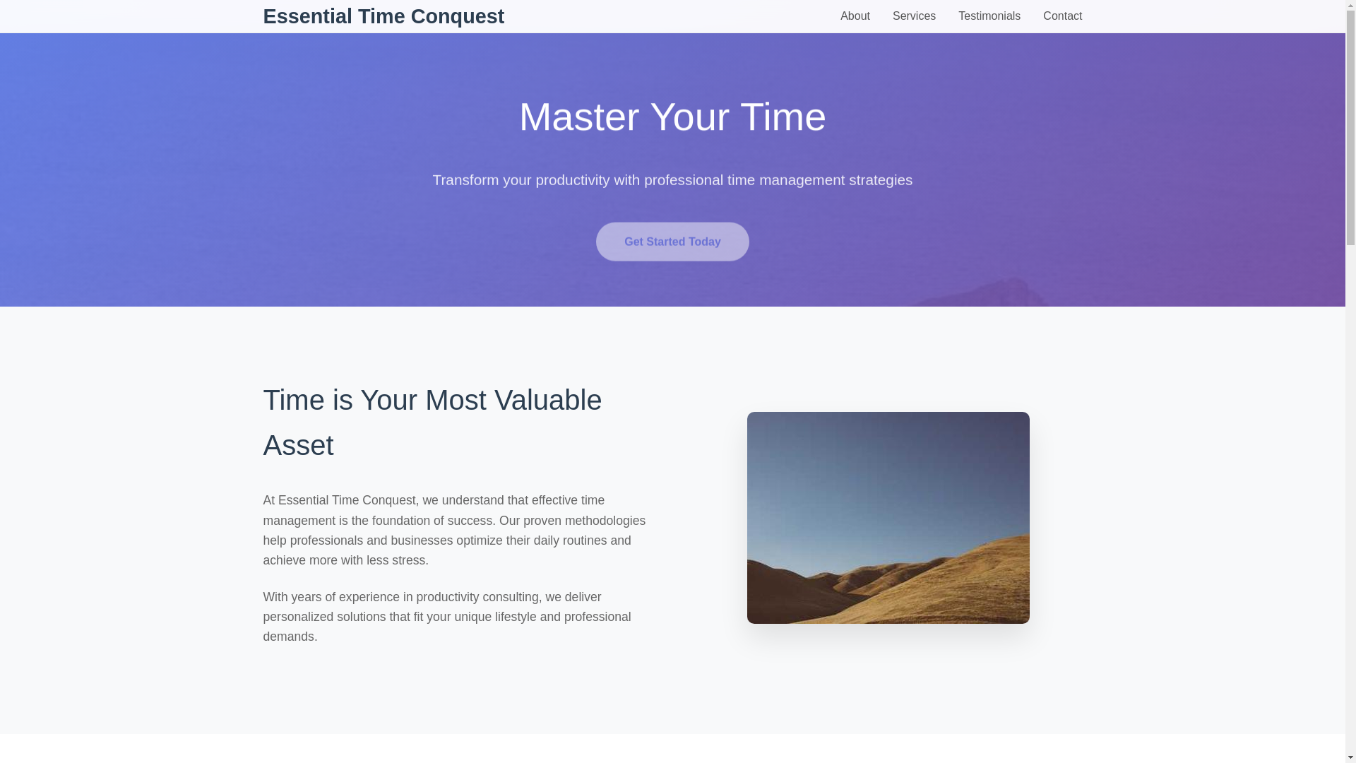 website screenshot of https://essentialtimeconquest.qpon/