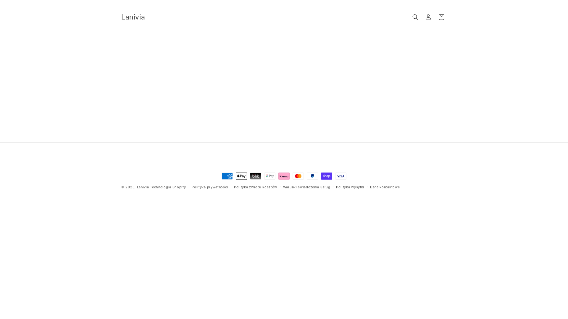 website screenshot of https://lanivia.pl/