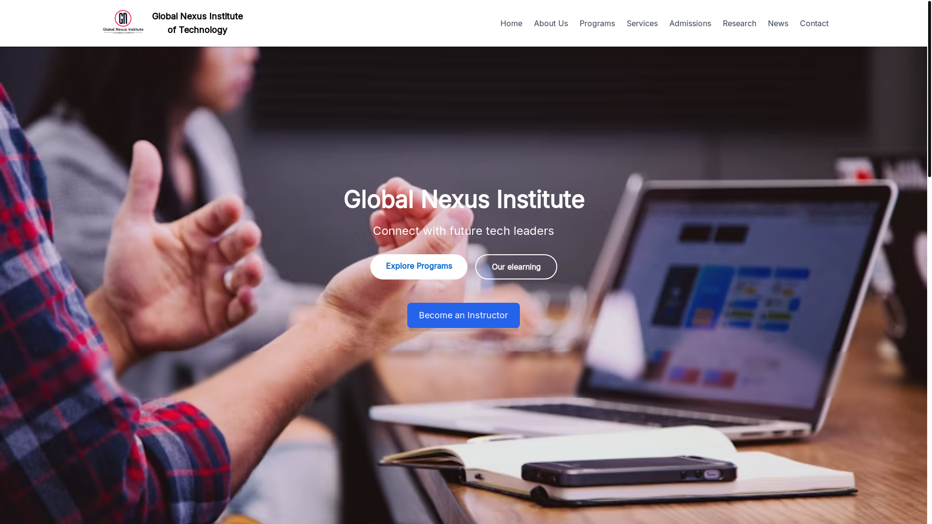 website screenshot of https://globalnexus.africa/