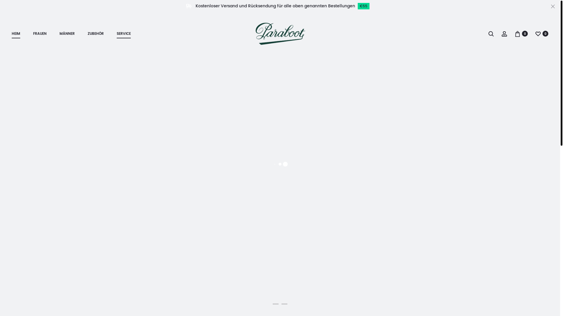 website screenshot of https://www.paraboot.com.de/