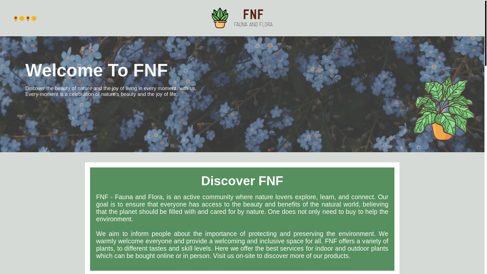 website screenshot of https://faunaflora.pages.dev/
