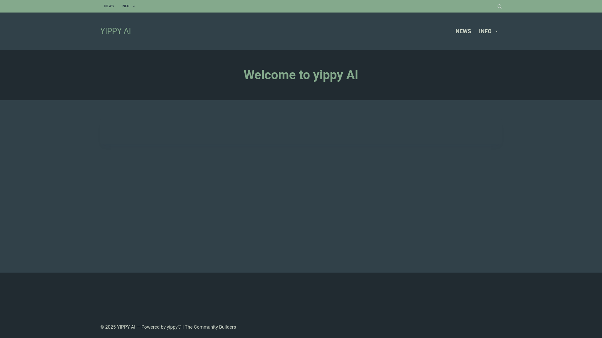 website screenshot of https://yippy.ai/