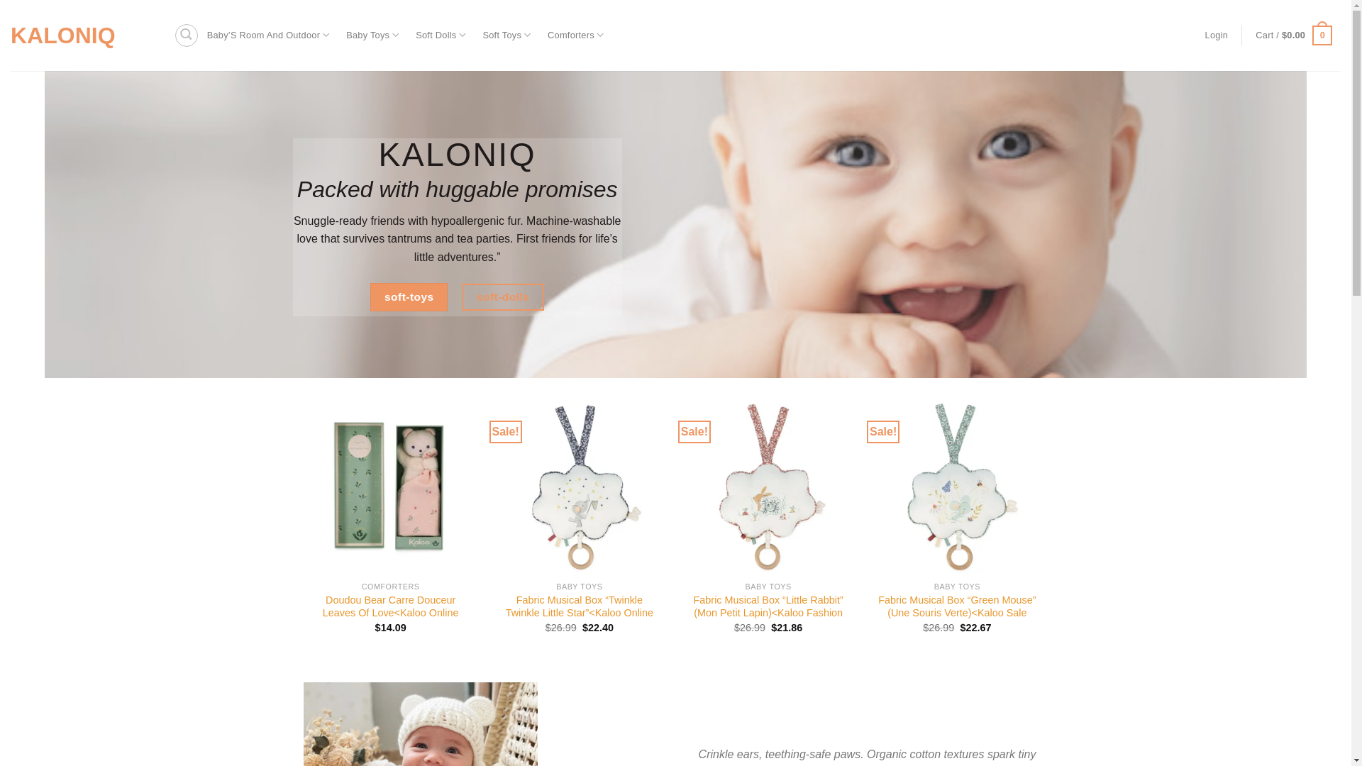 website screenshot of https://kaloniq.com/