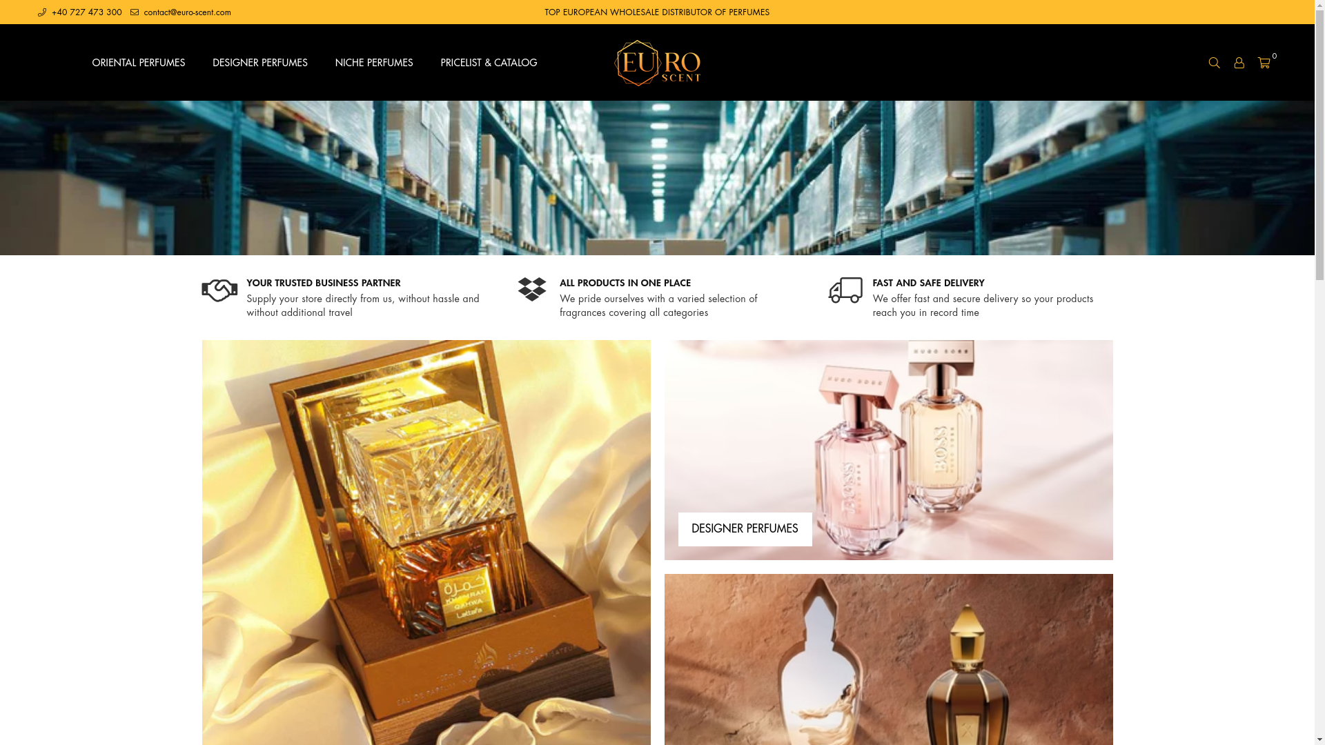 website screenshot of https://euro-scent.es/