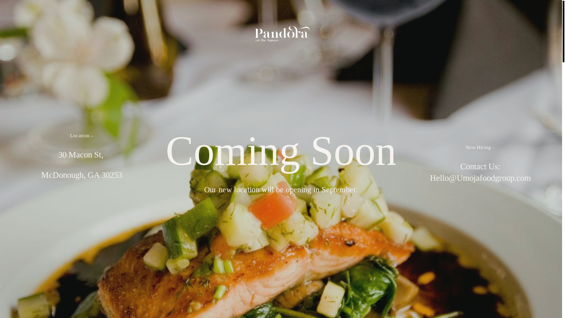 website screenshot of https://pandoraonthesquare.com/
