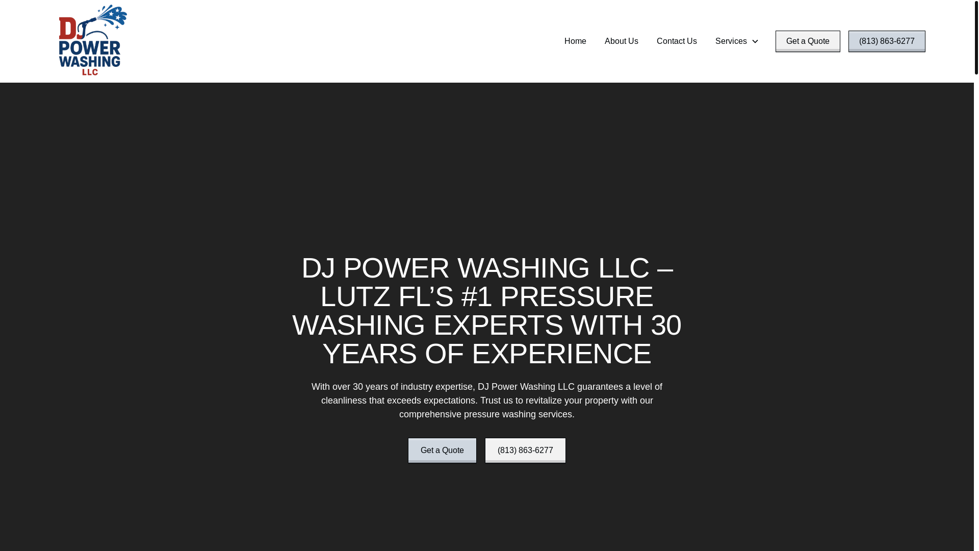 website screenshot of https://djpowerwashingfl.com/