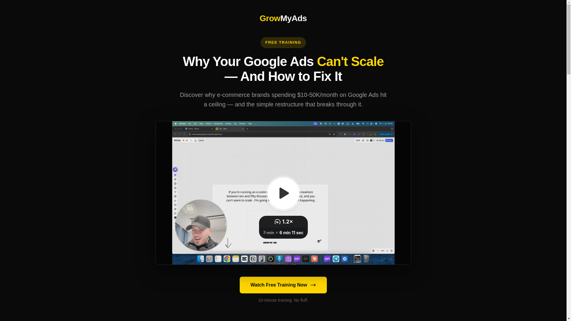 website screenshot of https://growmyadsppctools.com/