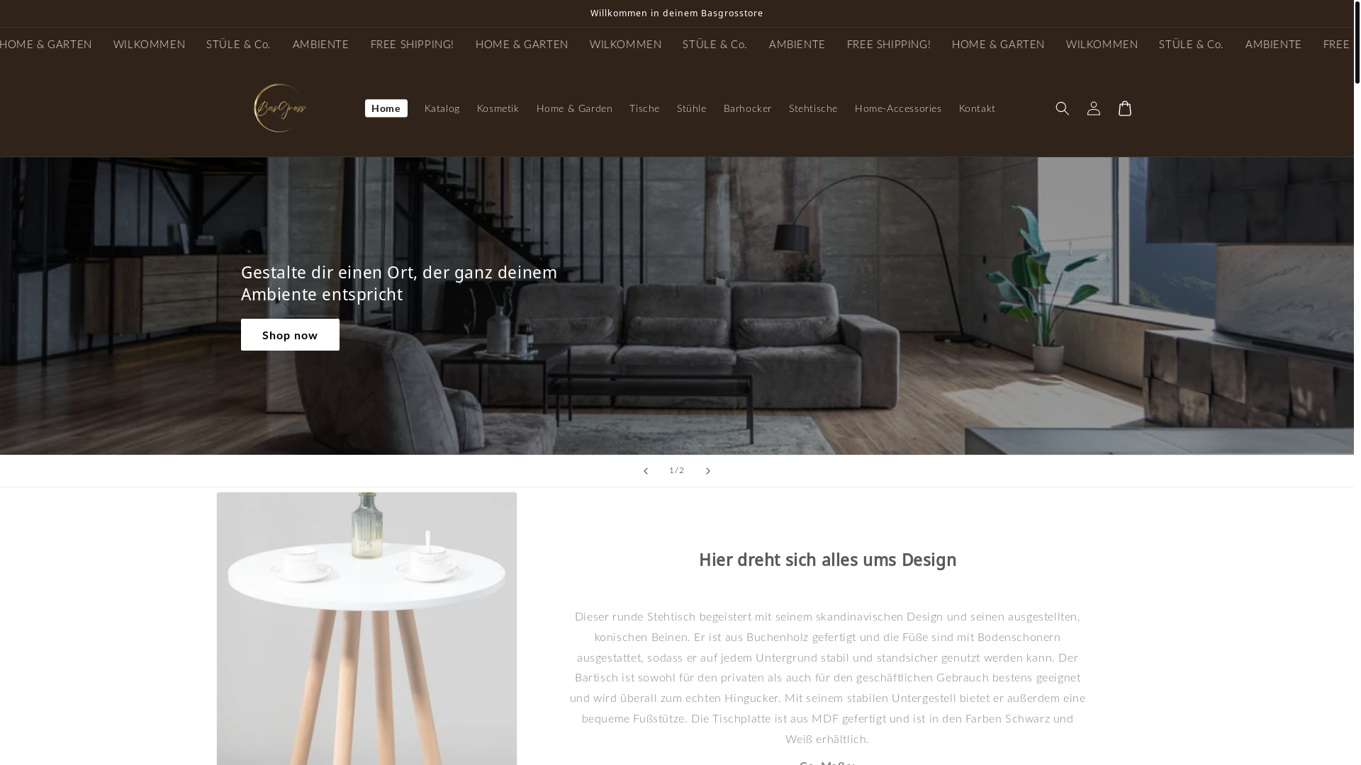 website screenshot of https://basgross-ambiente.de/