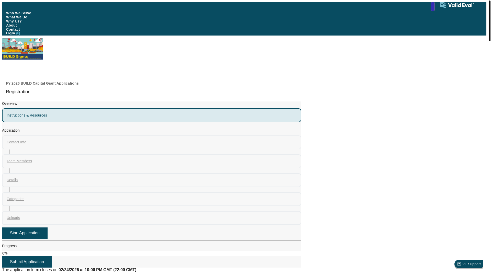 website screenshot of https://usg.valideval.com/teams/usdot_build_2026_capital/signup