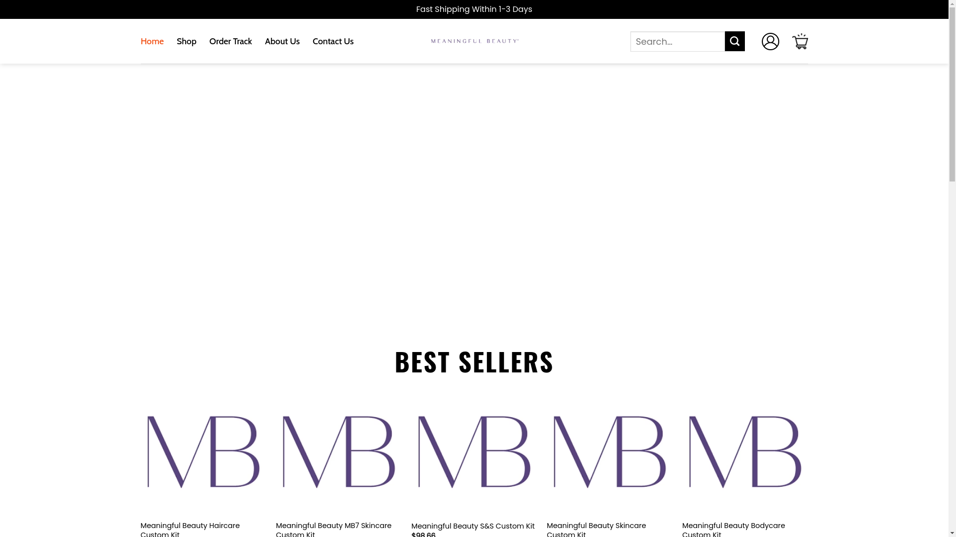 website screenshot of https://ourmeaningfulbeauty.shop/