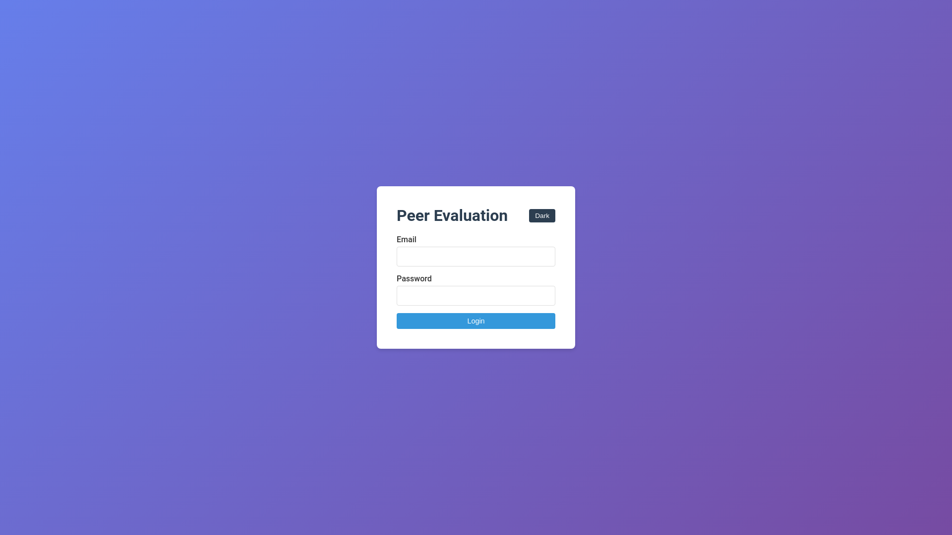 website screenshot of https://peerevals.app/