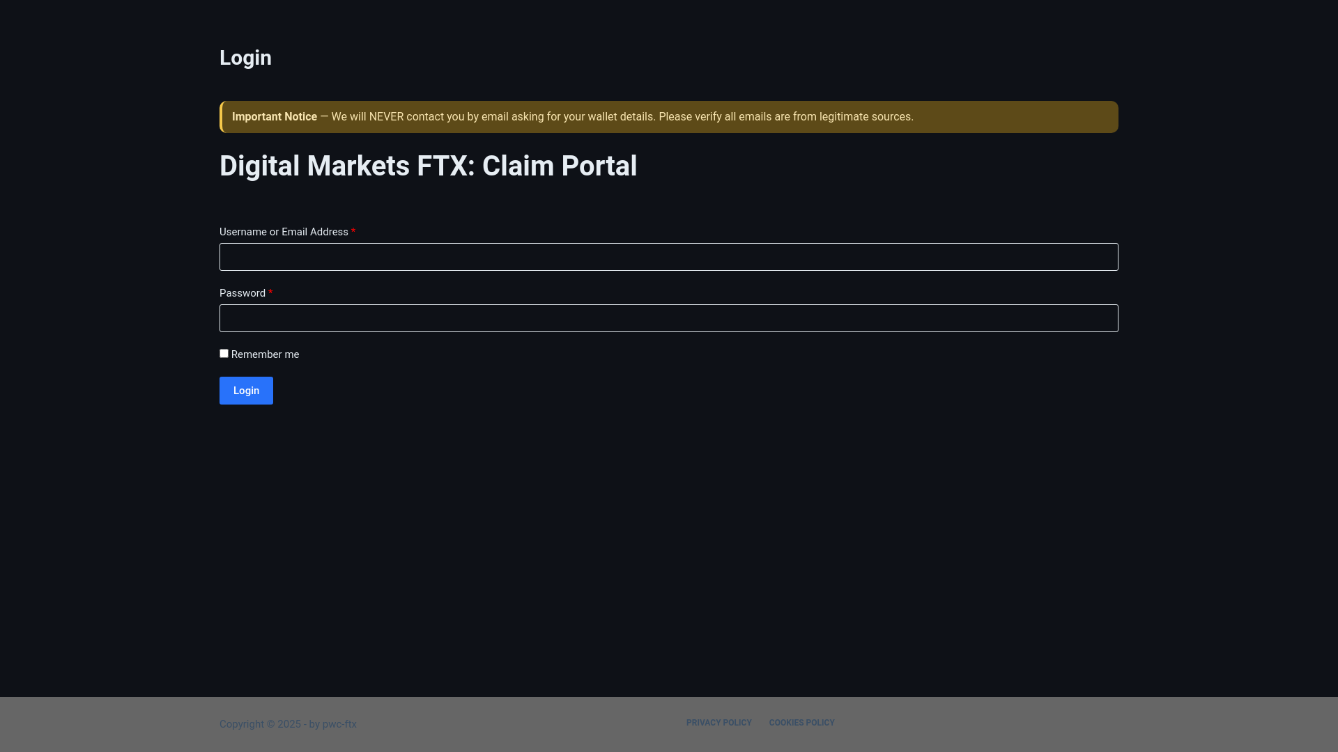 website screenshot of https://digitalmarketsftx.com/