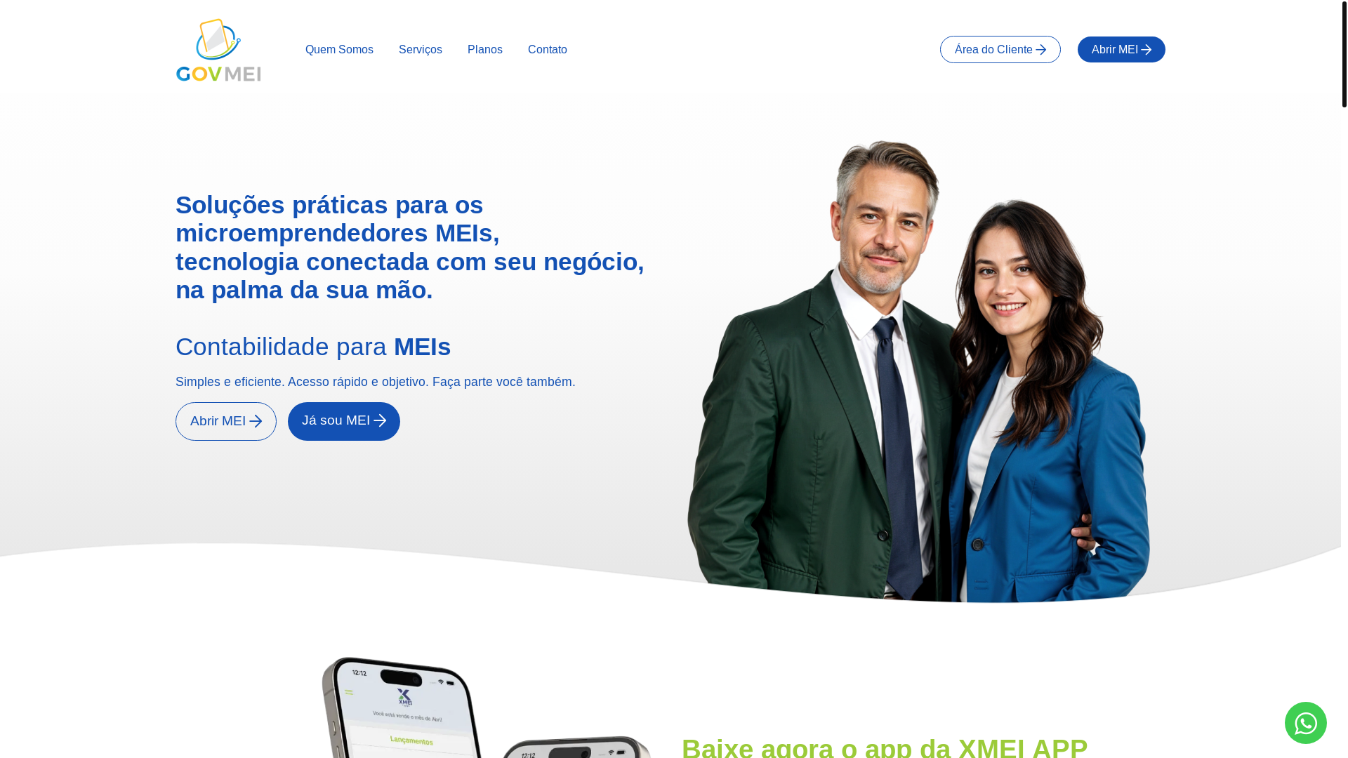 website screenshot of https://demeiparame.com.br/