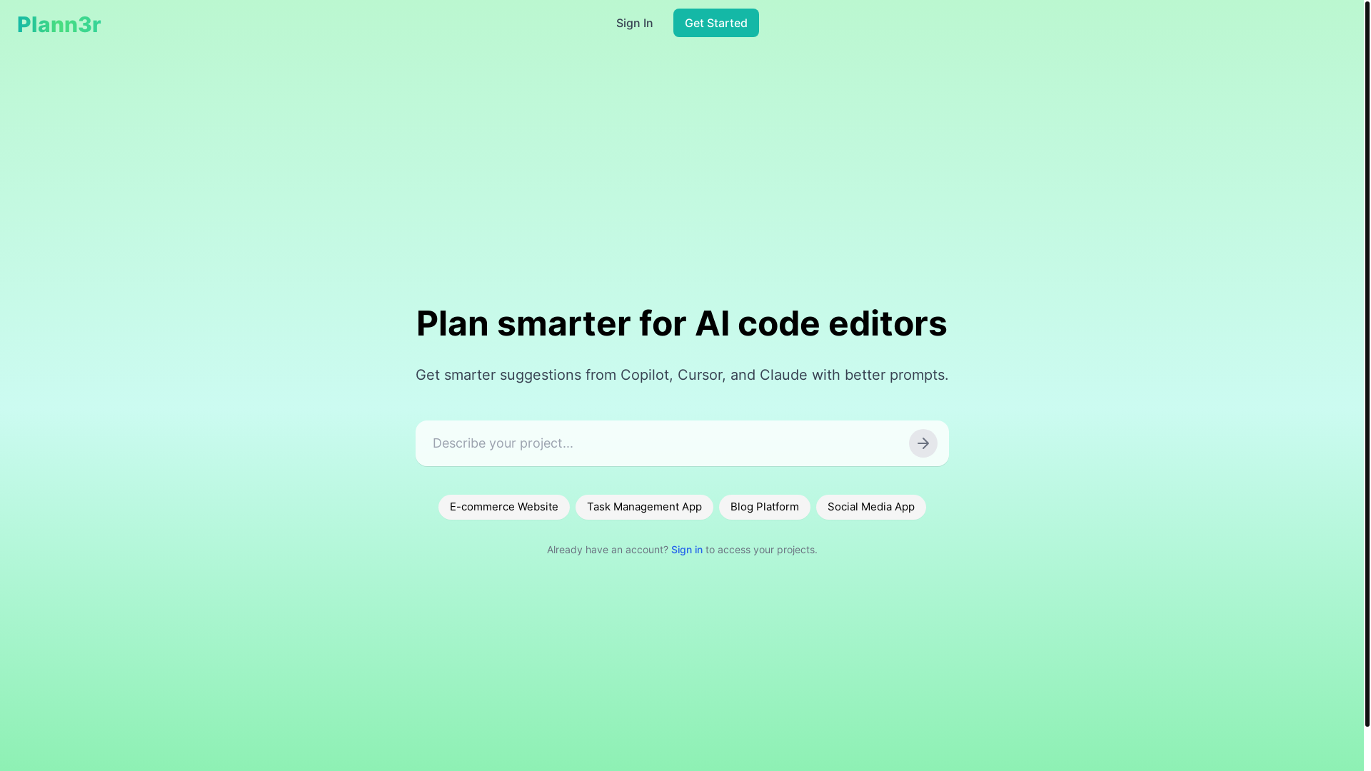 website screenshot of https://cueit.sh/