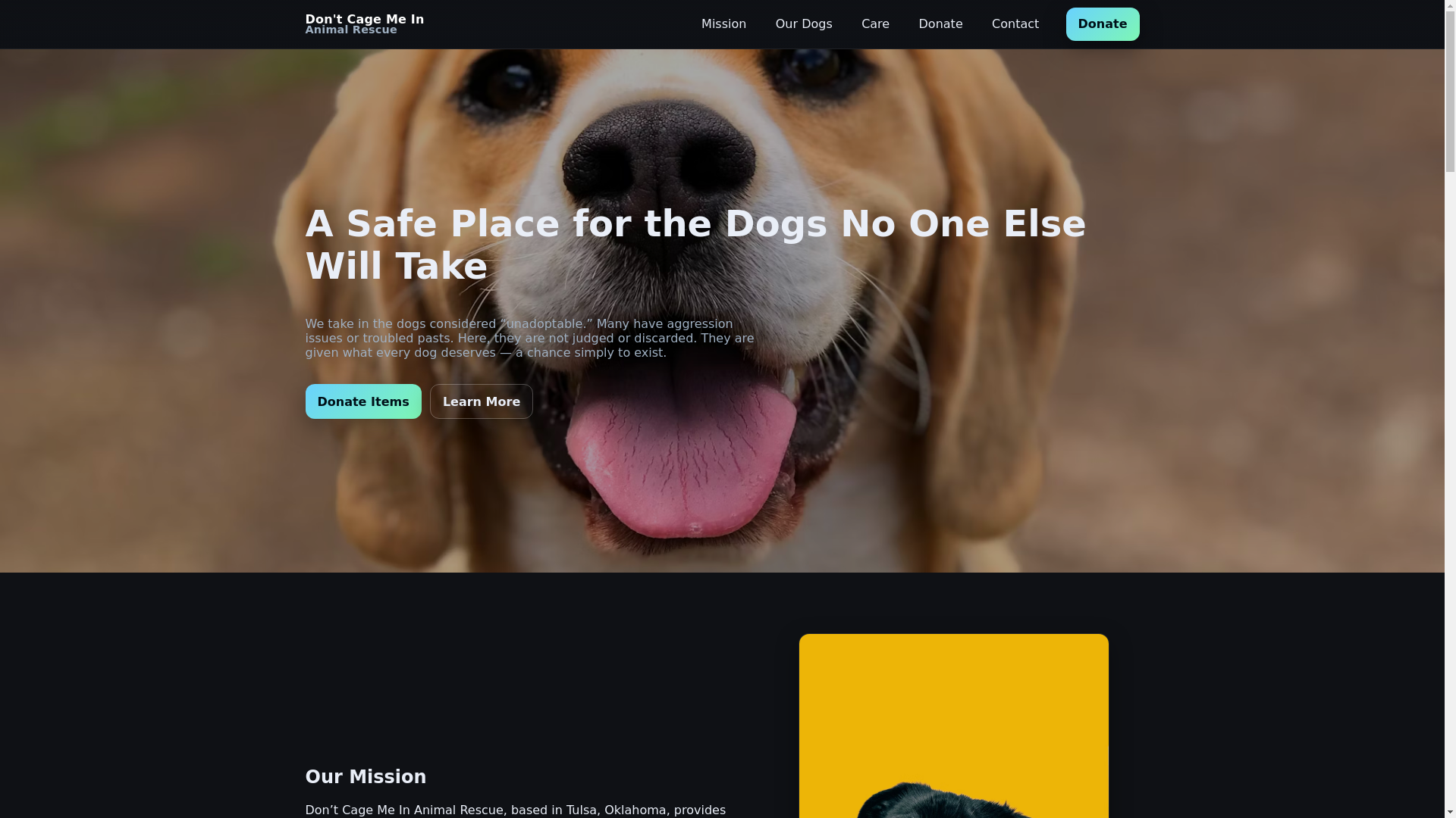 website screenshot of https://dontcagemein.pages.dev/