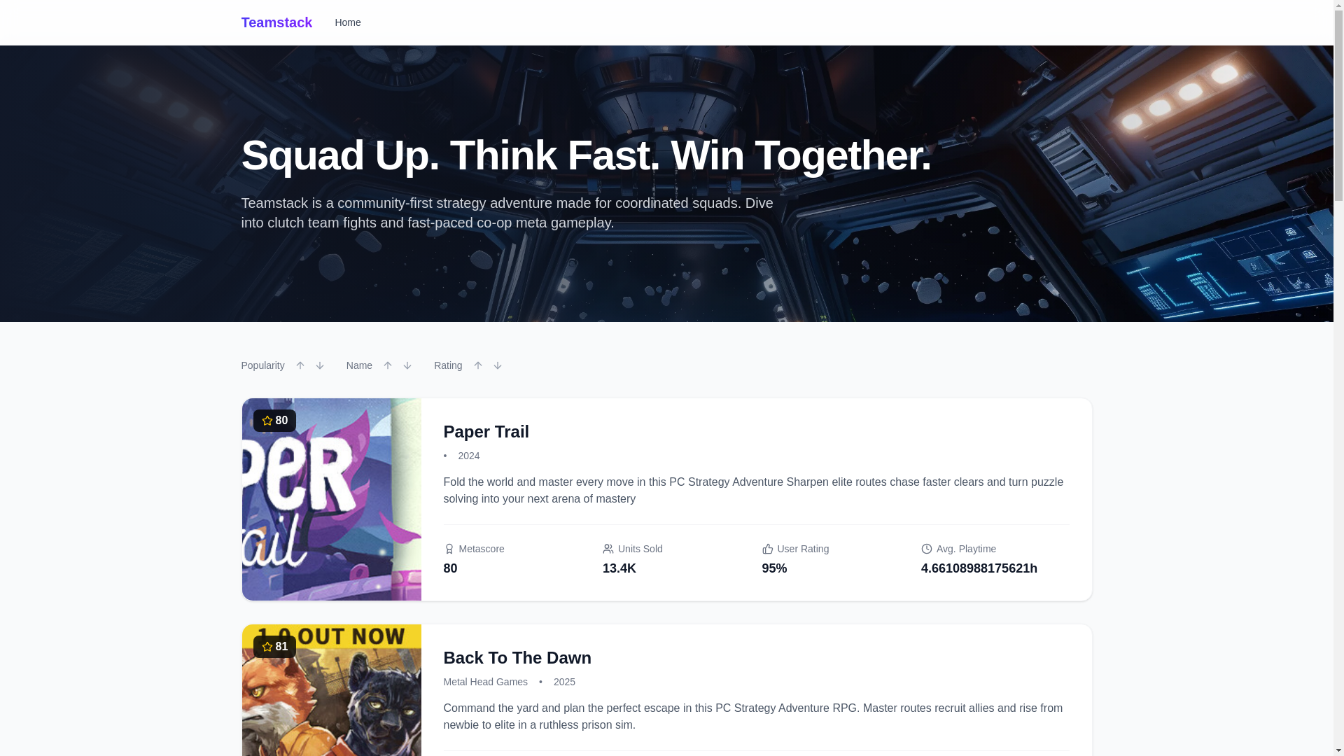 website screenshot of https://teamstack.pages.dev/