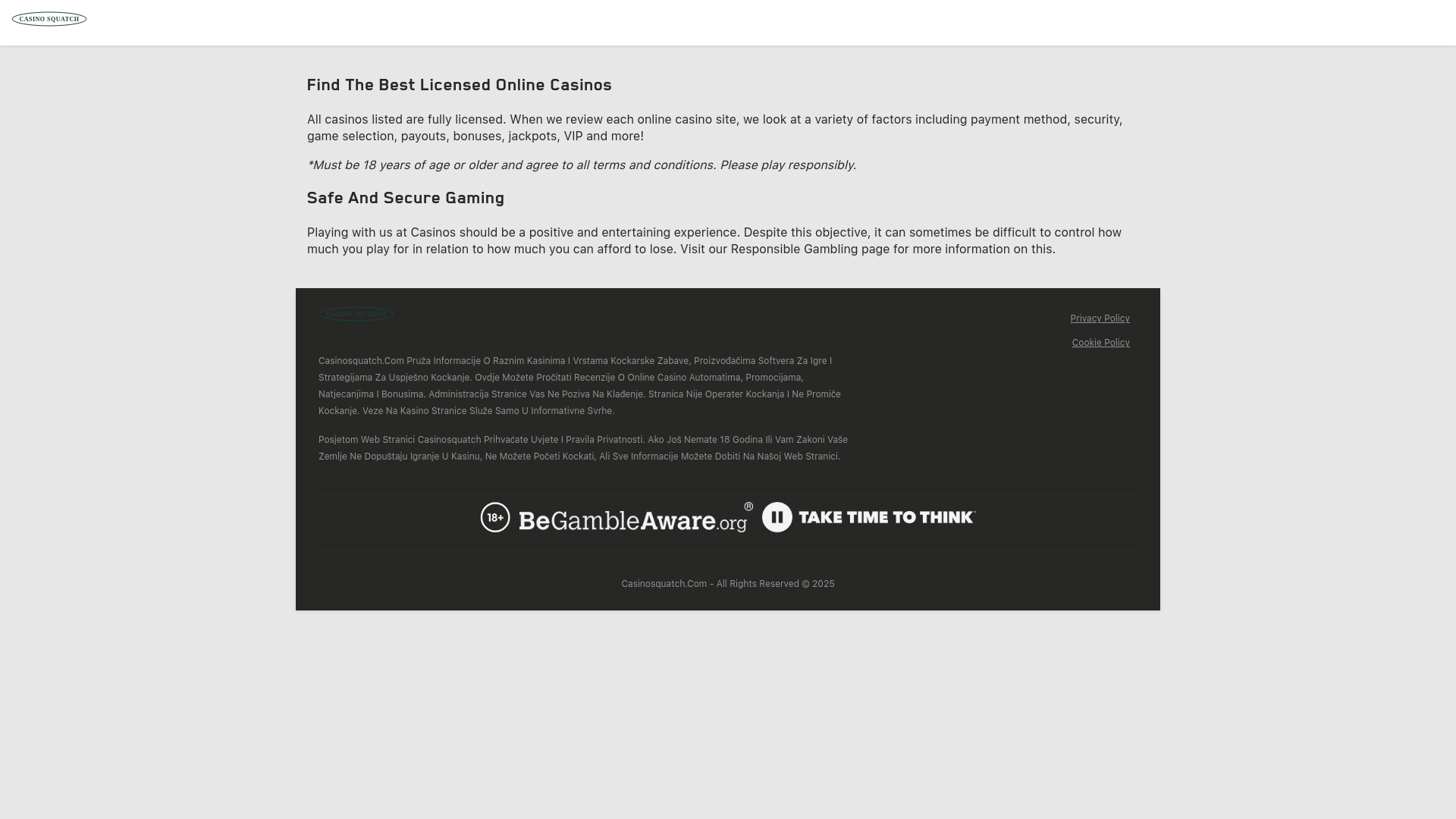 website screenshot of https://irishplayerclub.com/