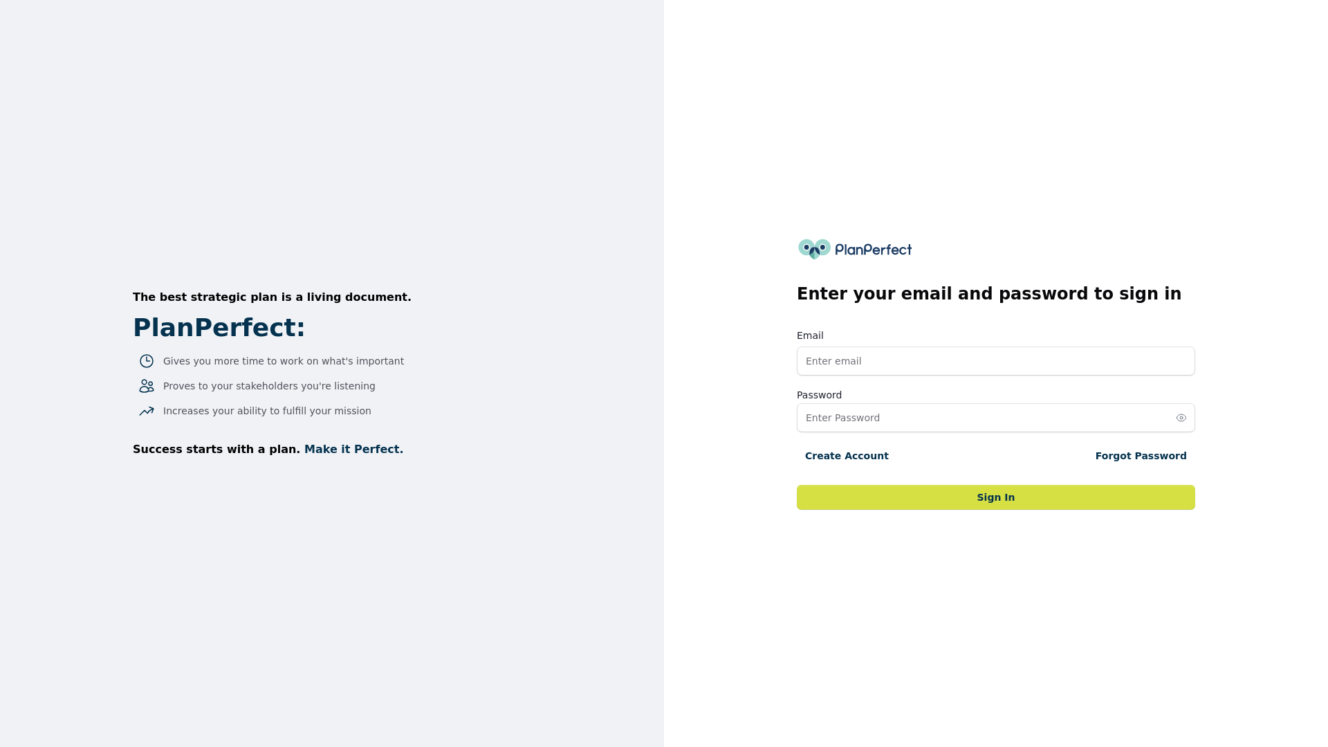 website screenshot of https://planperfect.pages.dev/