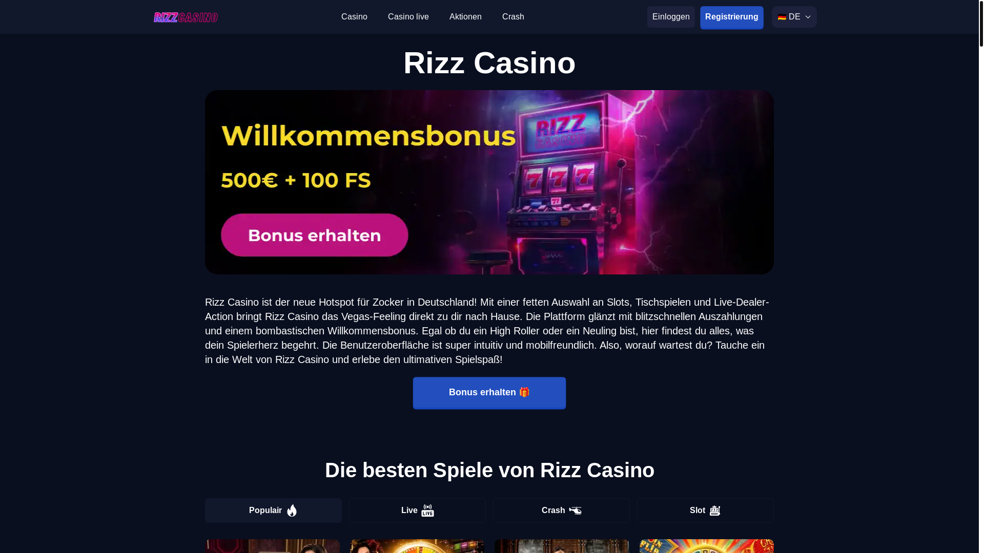 website screenshot of https://rizzcasino-de-4161.pages.dev/