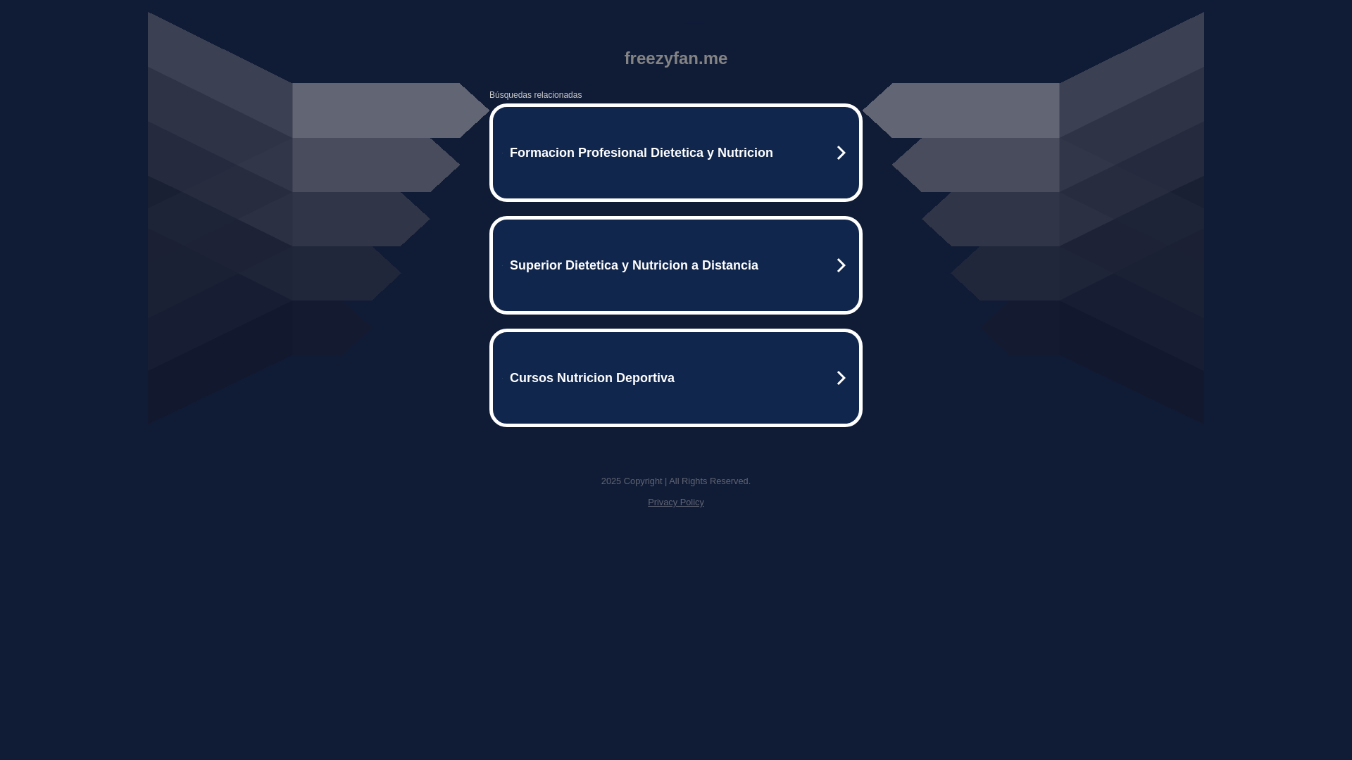website screenshot of https://freezyfan.me/