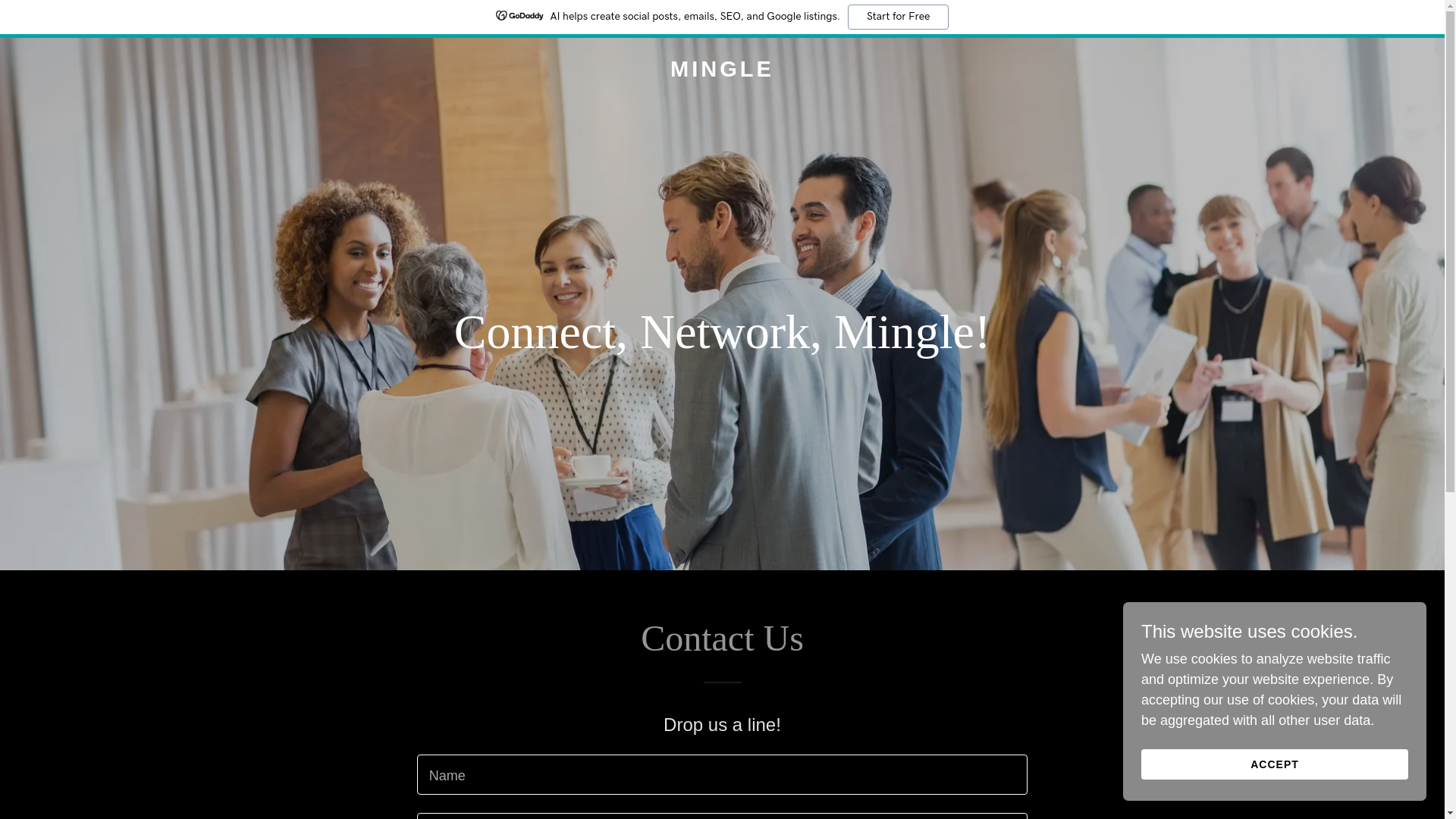 website screenshot of https://mingleai.net/