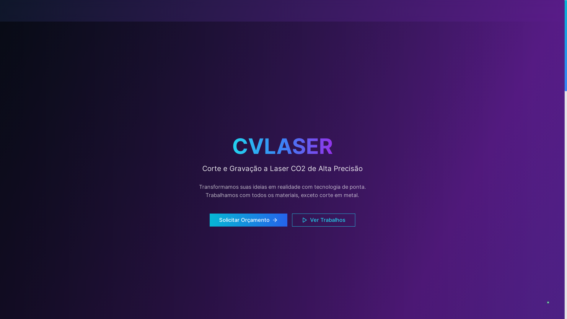 website screenshot of https://cvlaser.com.br/
