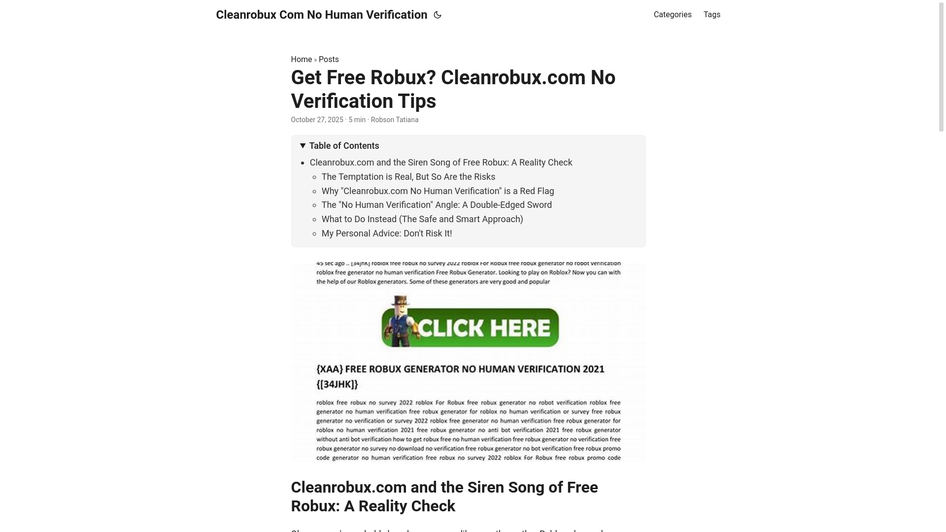 website screenshot of https://cleanrobux-com-no-human-verification.pages.dev/