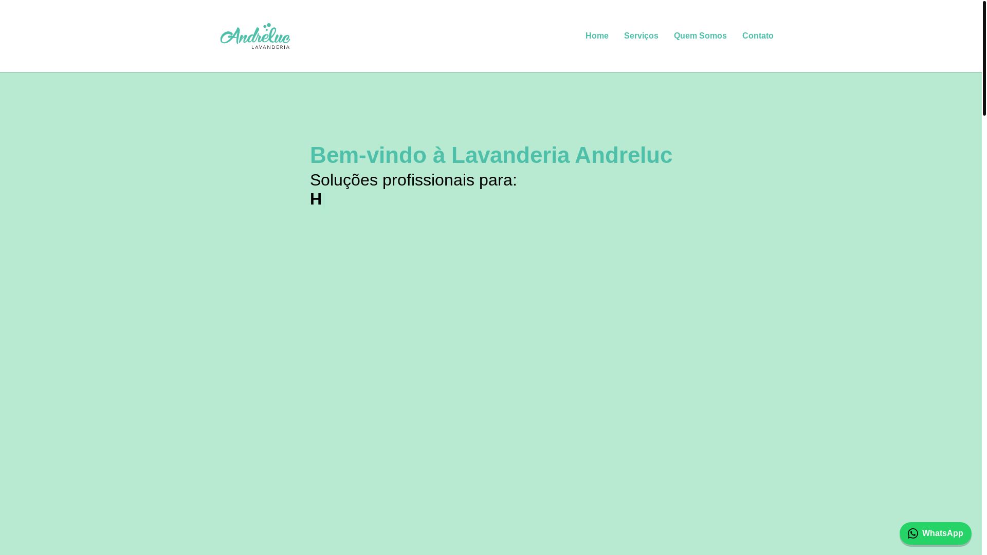 website screenshot of https://lavanderiaandreluc.com.br/