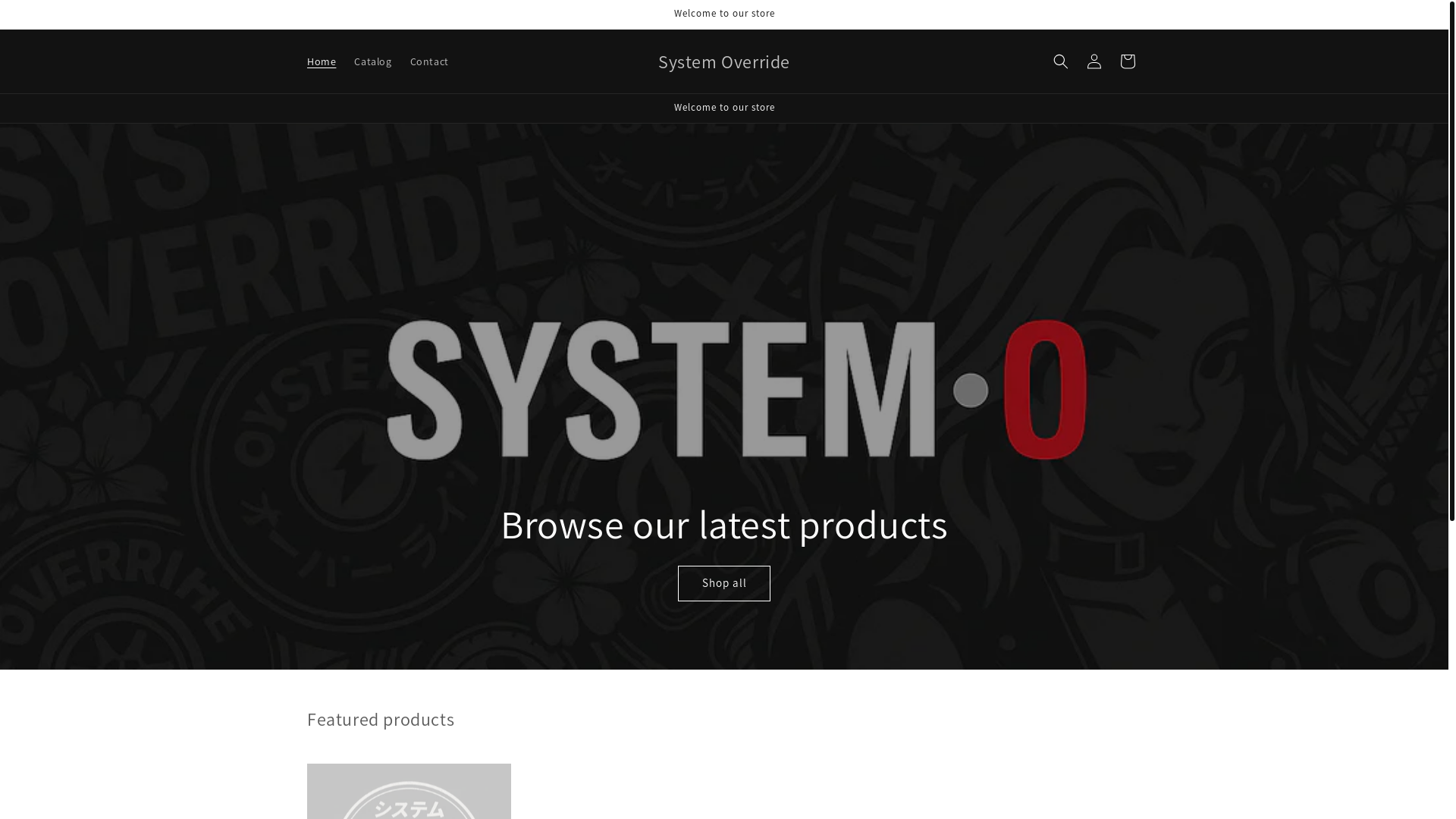 website screenshot of https://systemoverride.org/