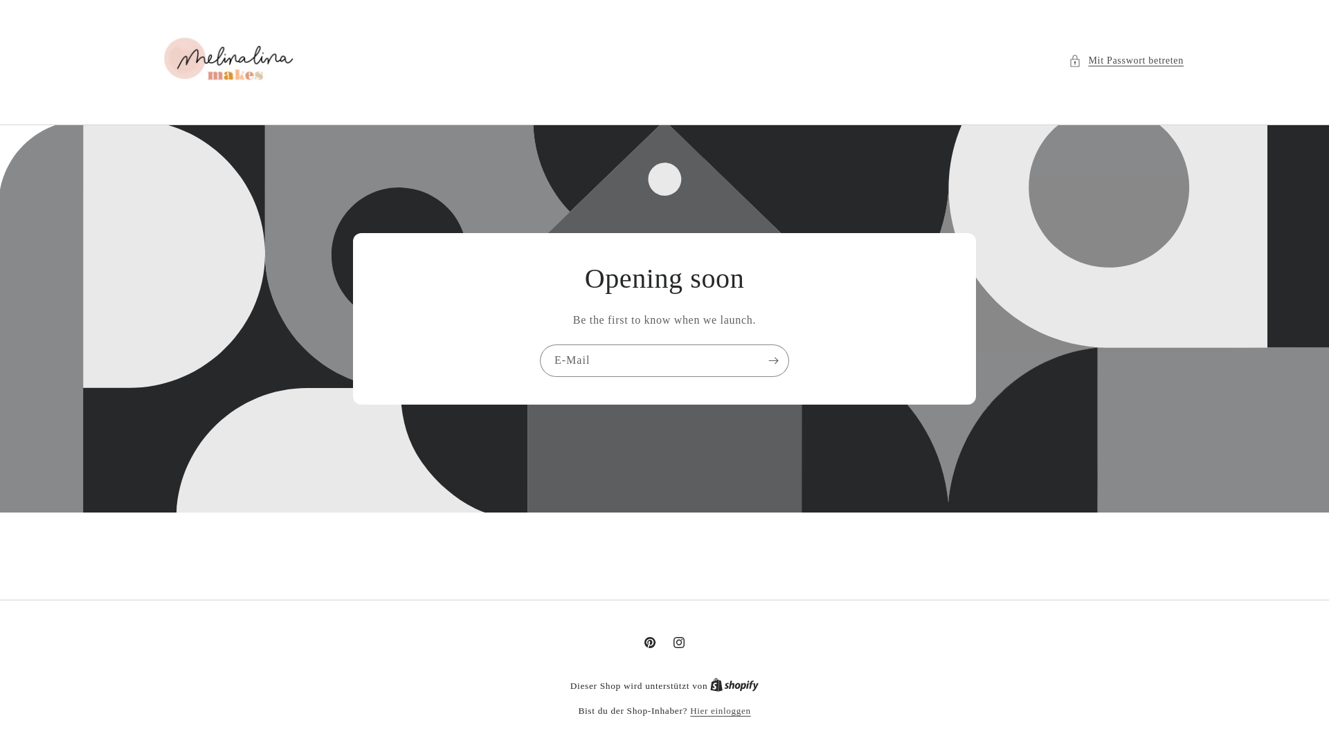 website screenshot of https://melinalinamakes.de/
