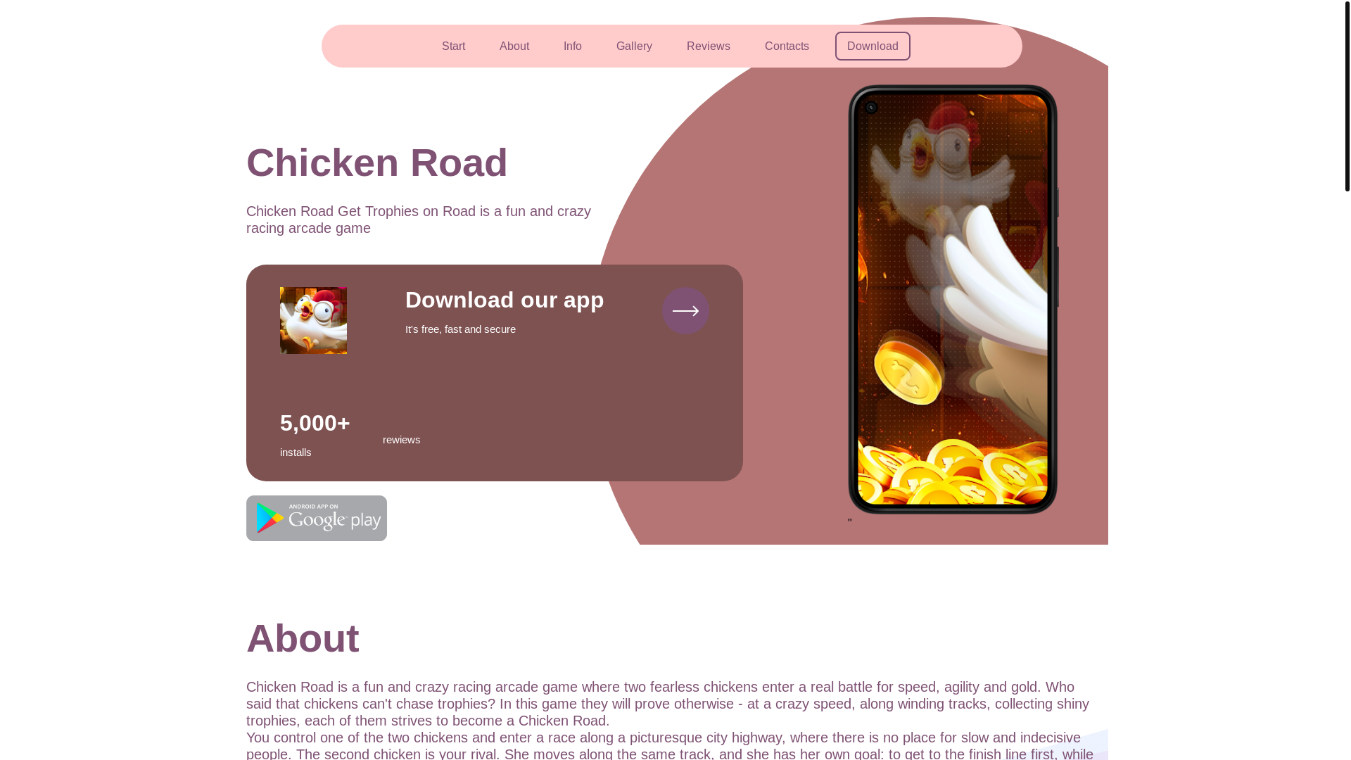 website screenshot of https://ukchicken.website/