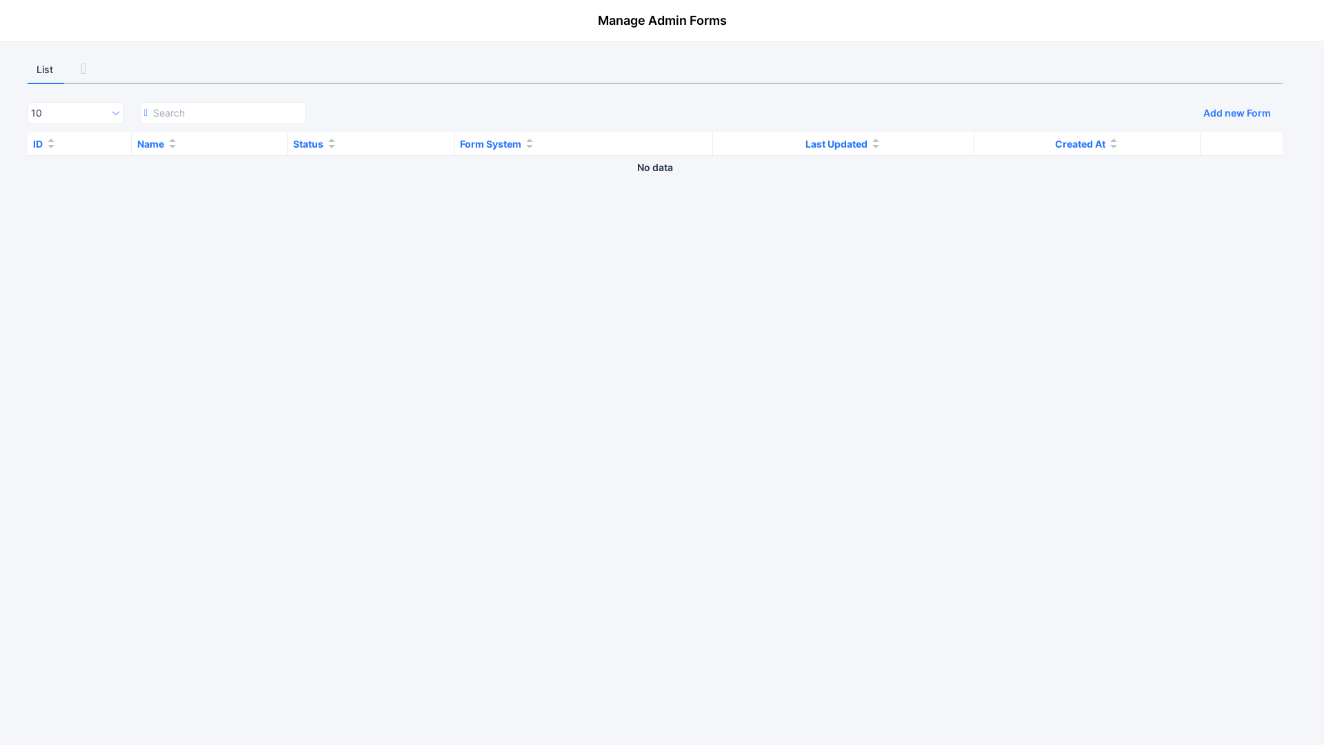 website screenshot of https://galera-admin-forms-ui.pages.dev/