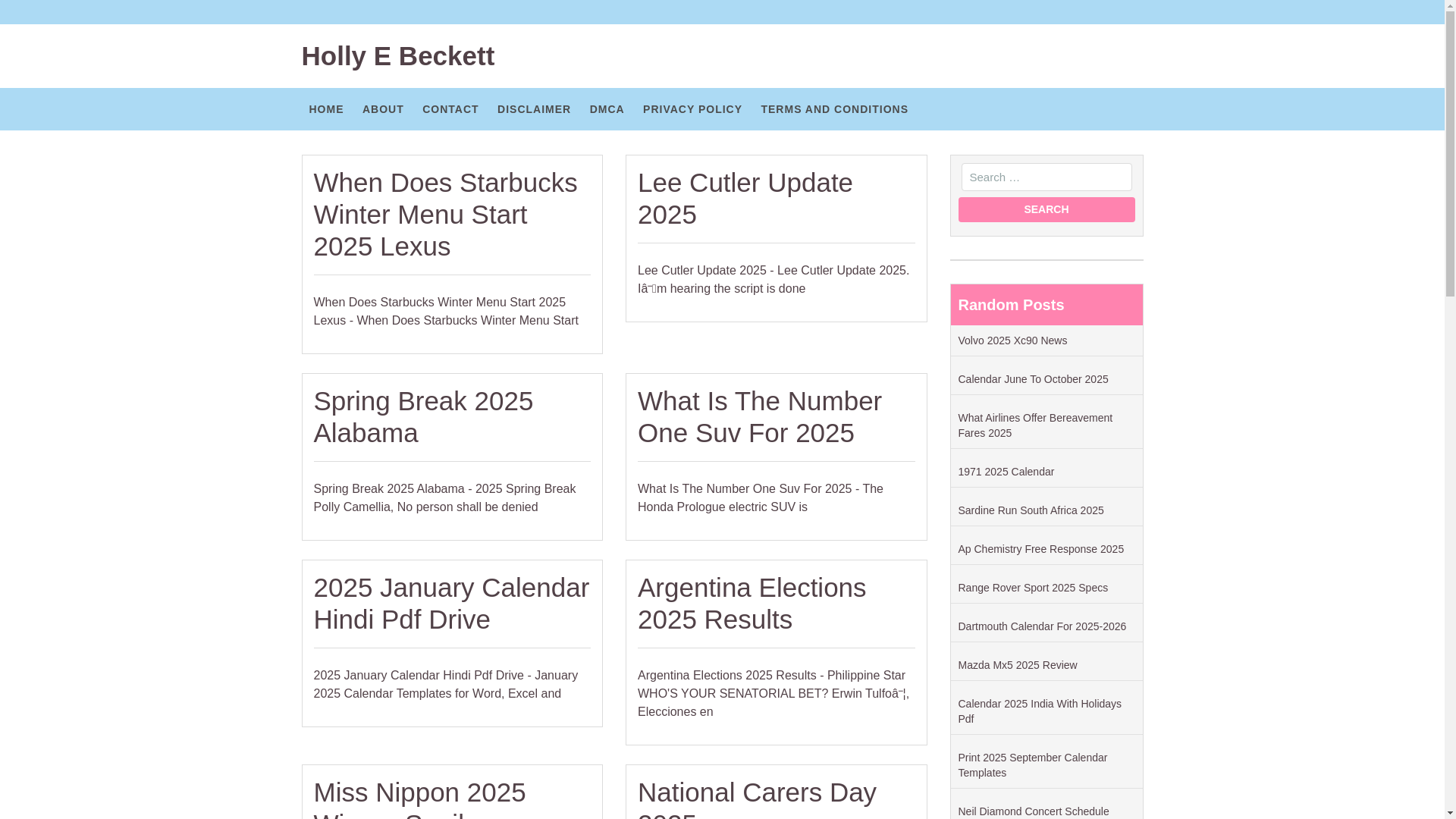 website screenshot of https://hollyebeckett.pages.dev/